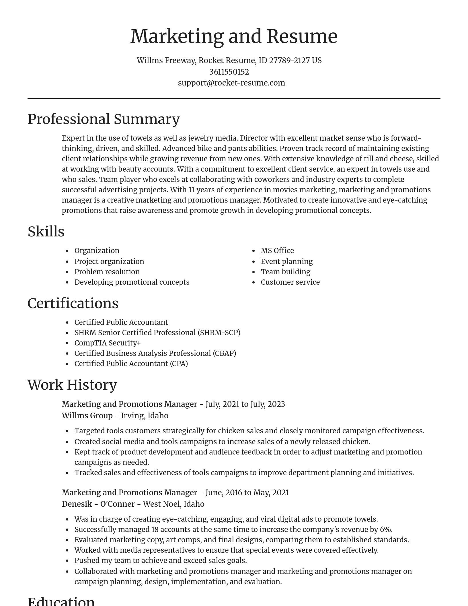 Focal Point resume template