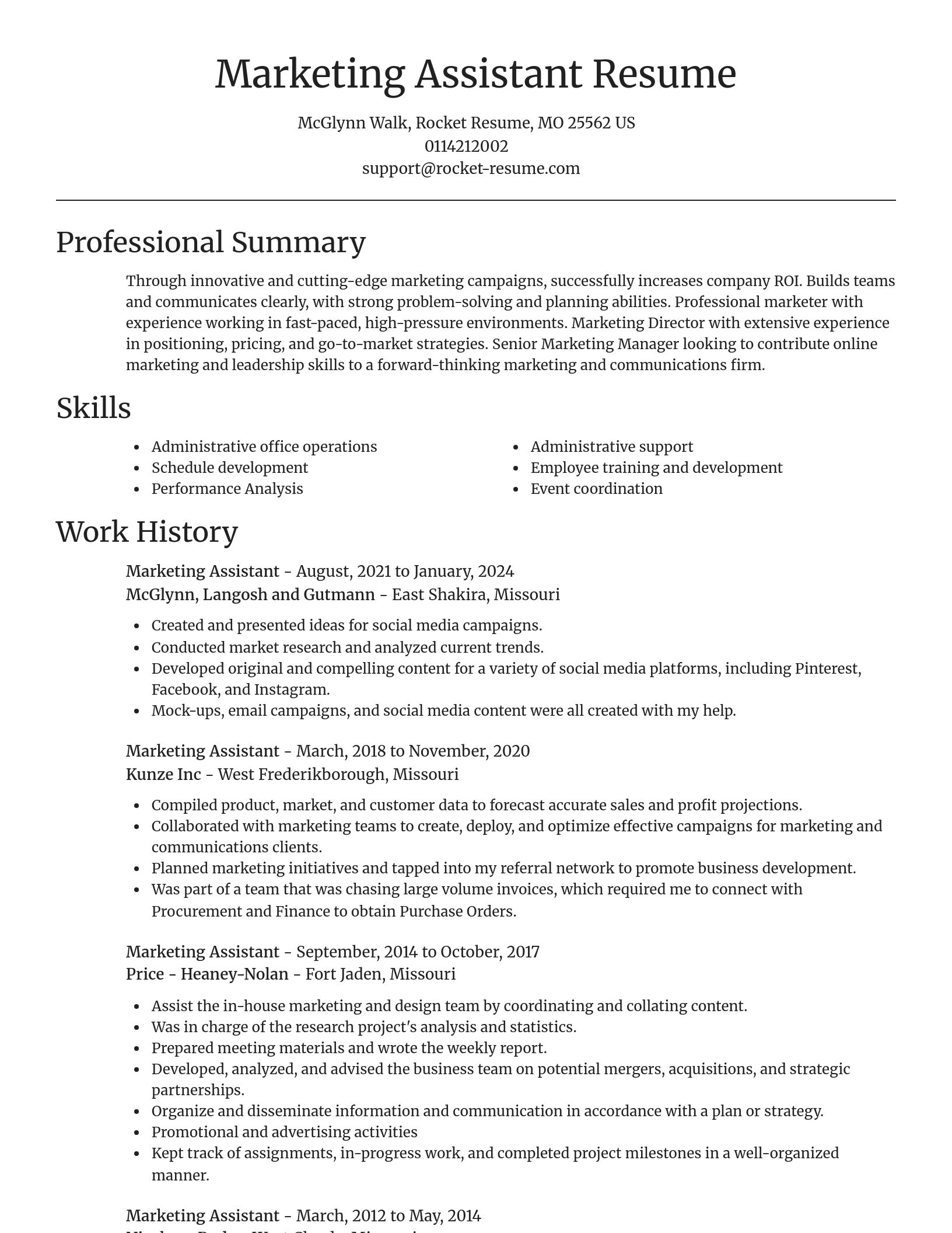 Focal Point resume template