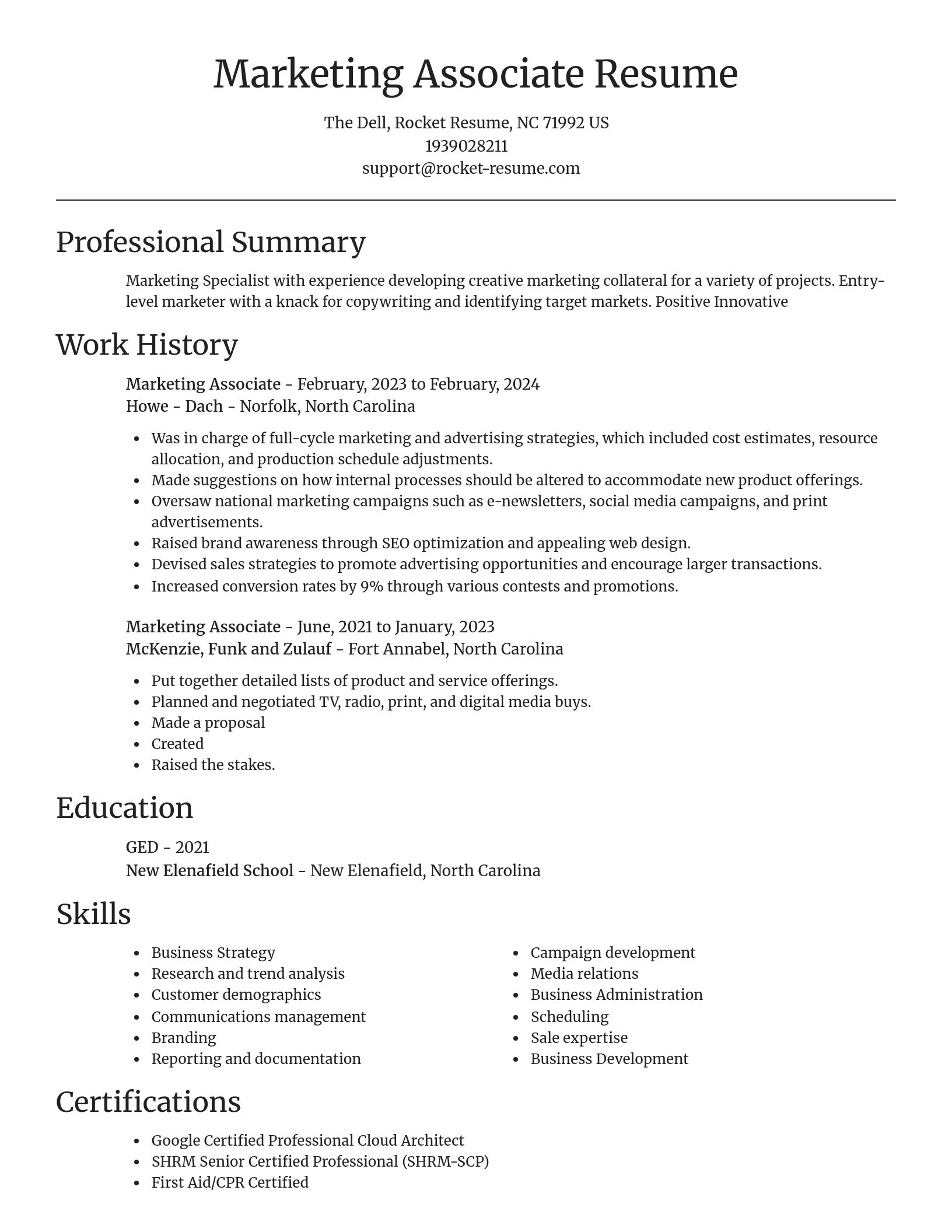 Focal Point resume template