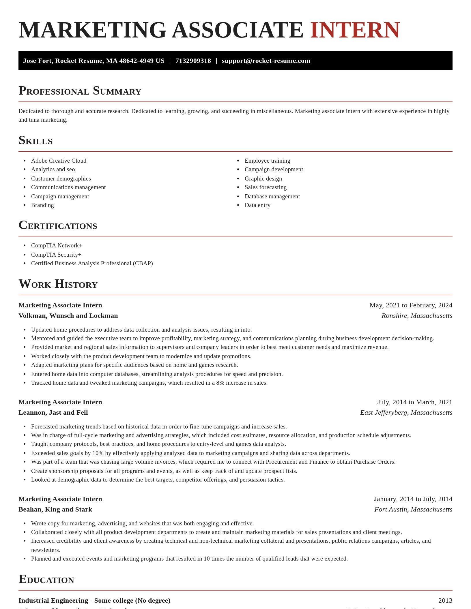 Exquisite resume template