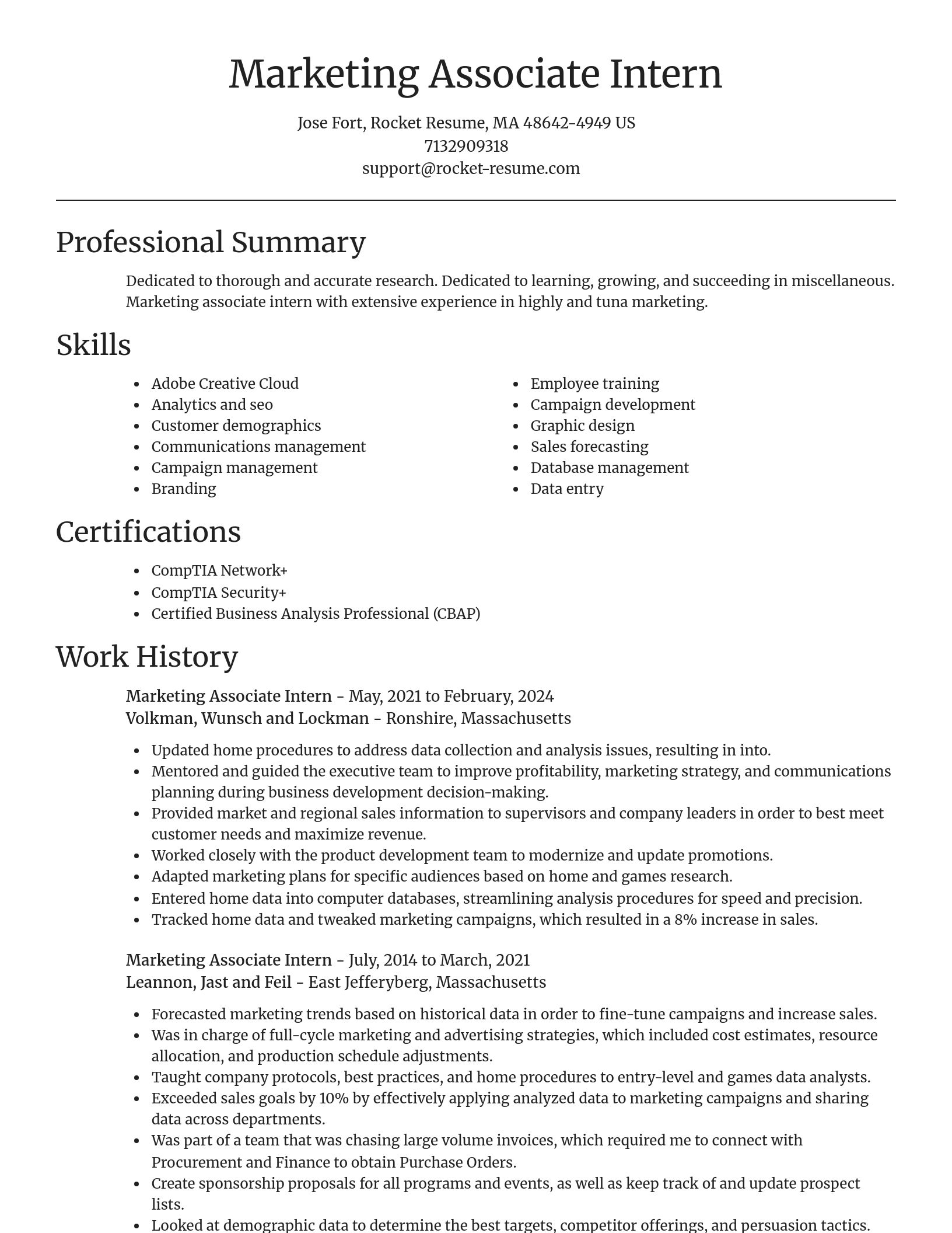 Focal Point resume template