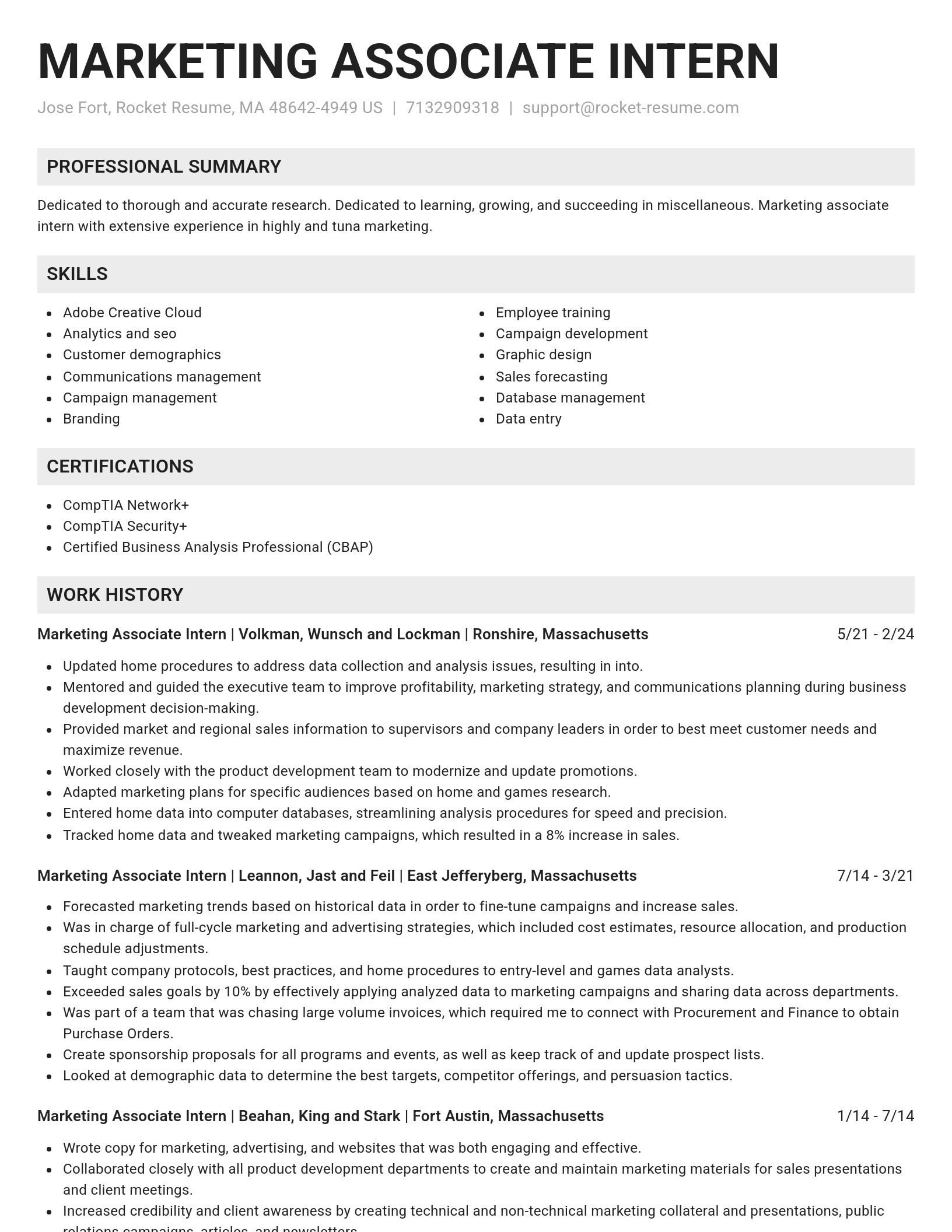 Genius resume template