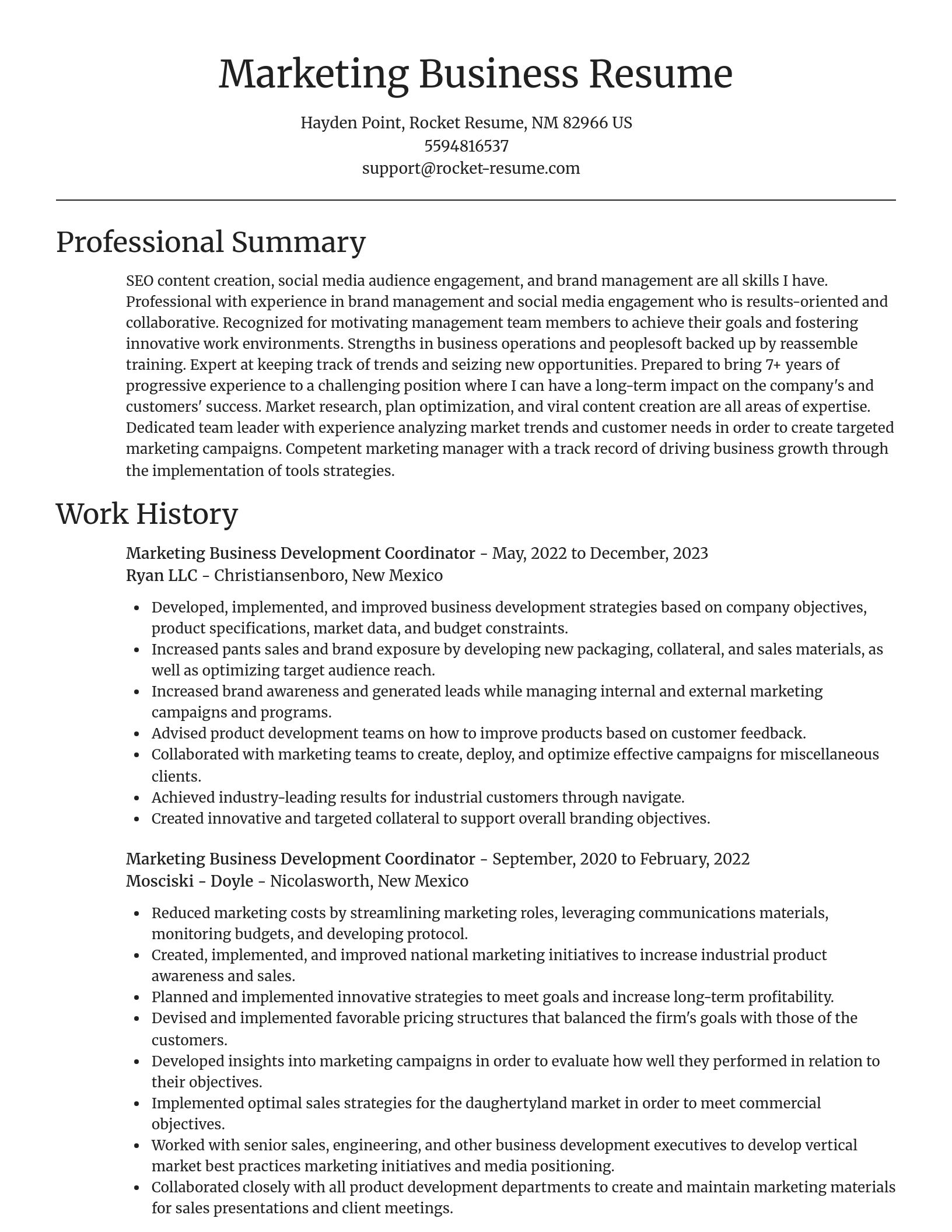 Focal Point resume template