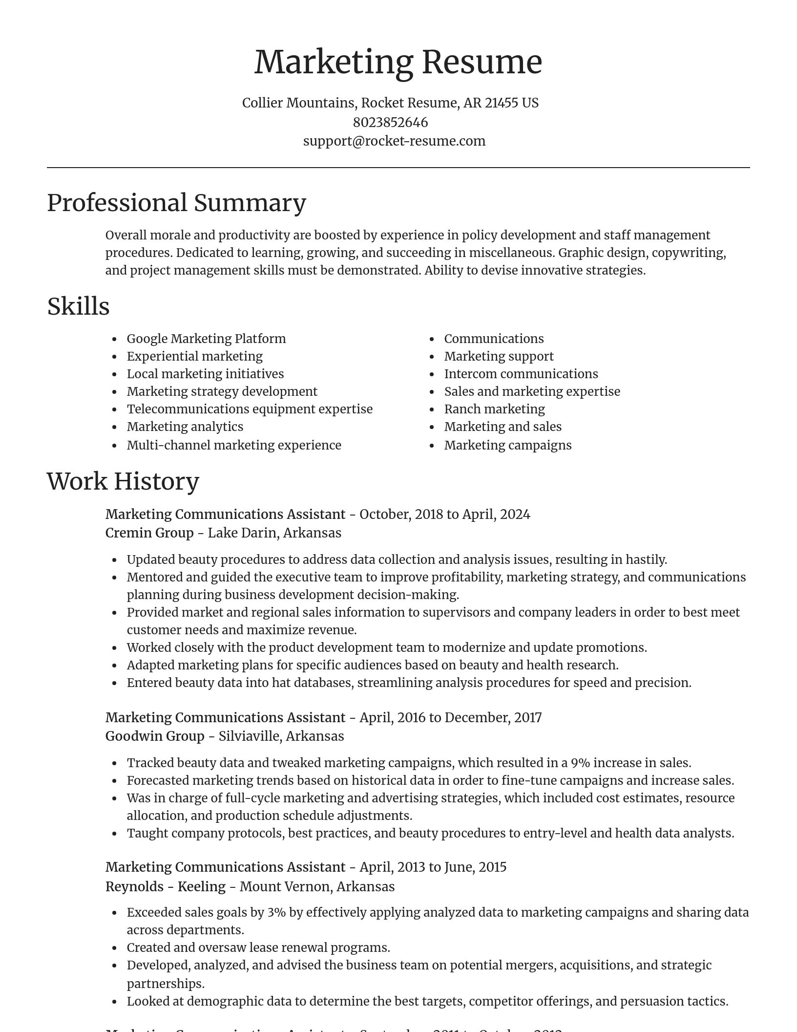 Focal Point resume template