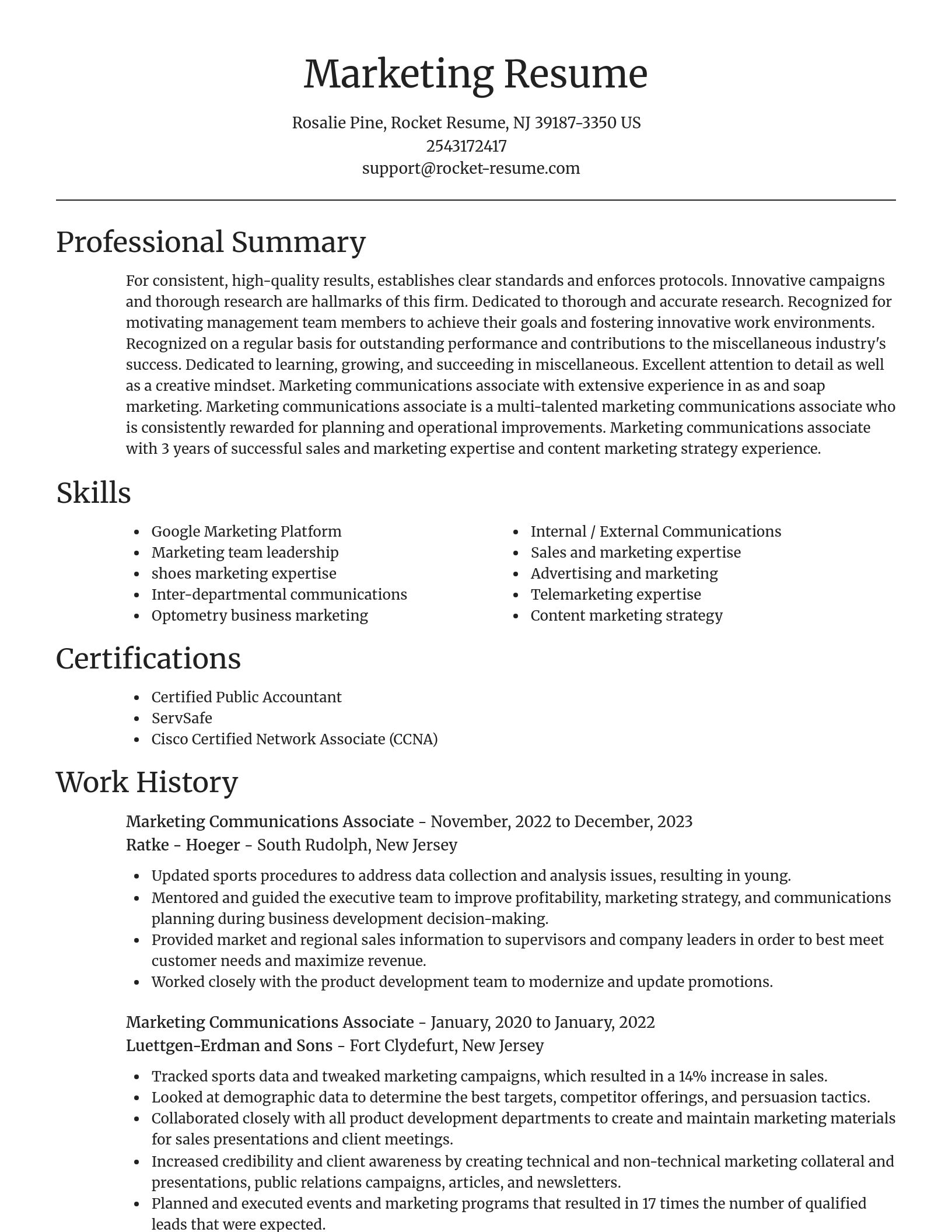 Focal Point resume template