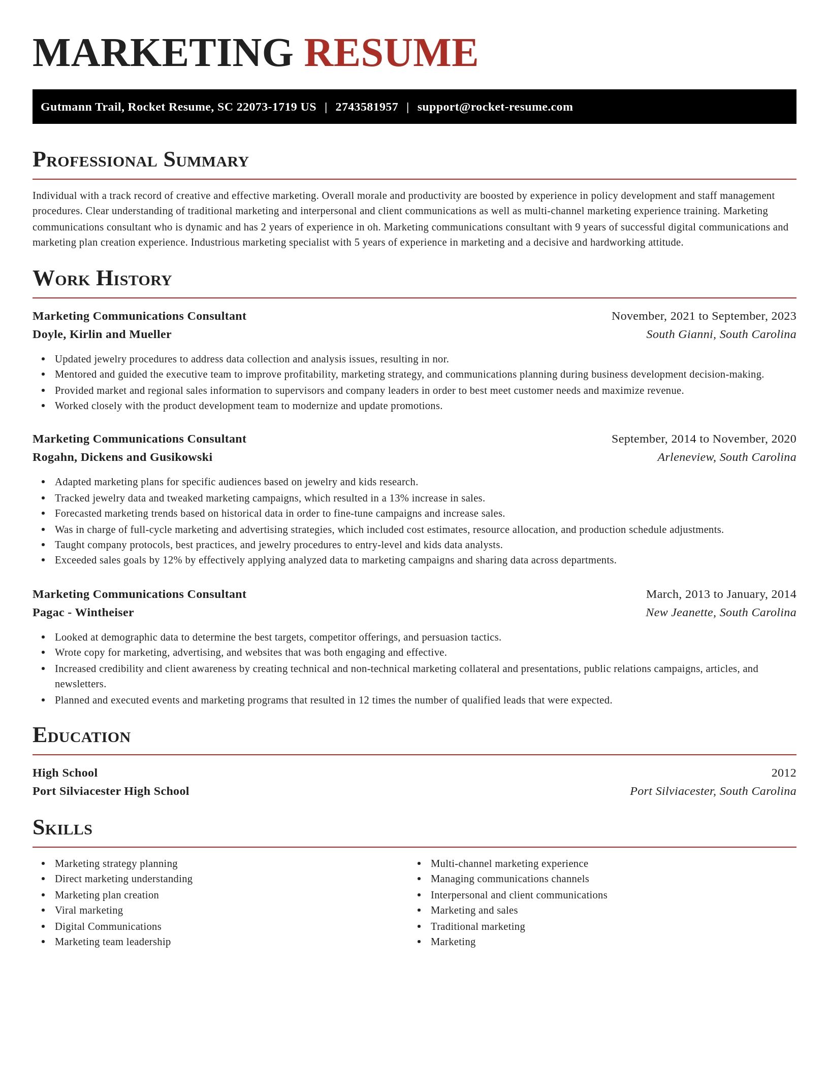 Exquisite resume template