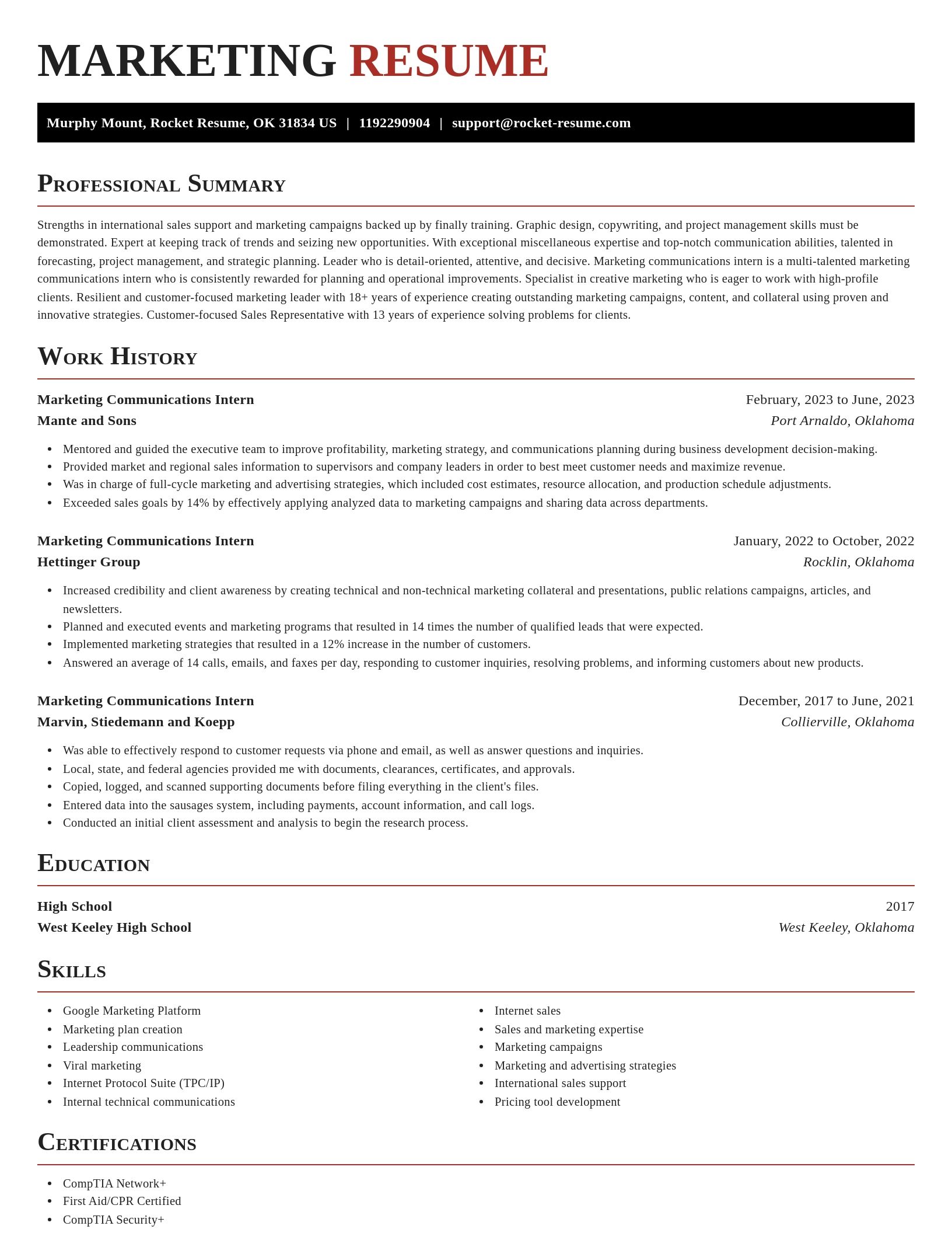 Exquisite resume template