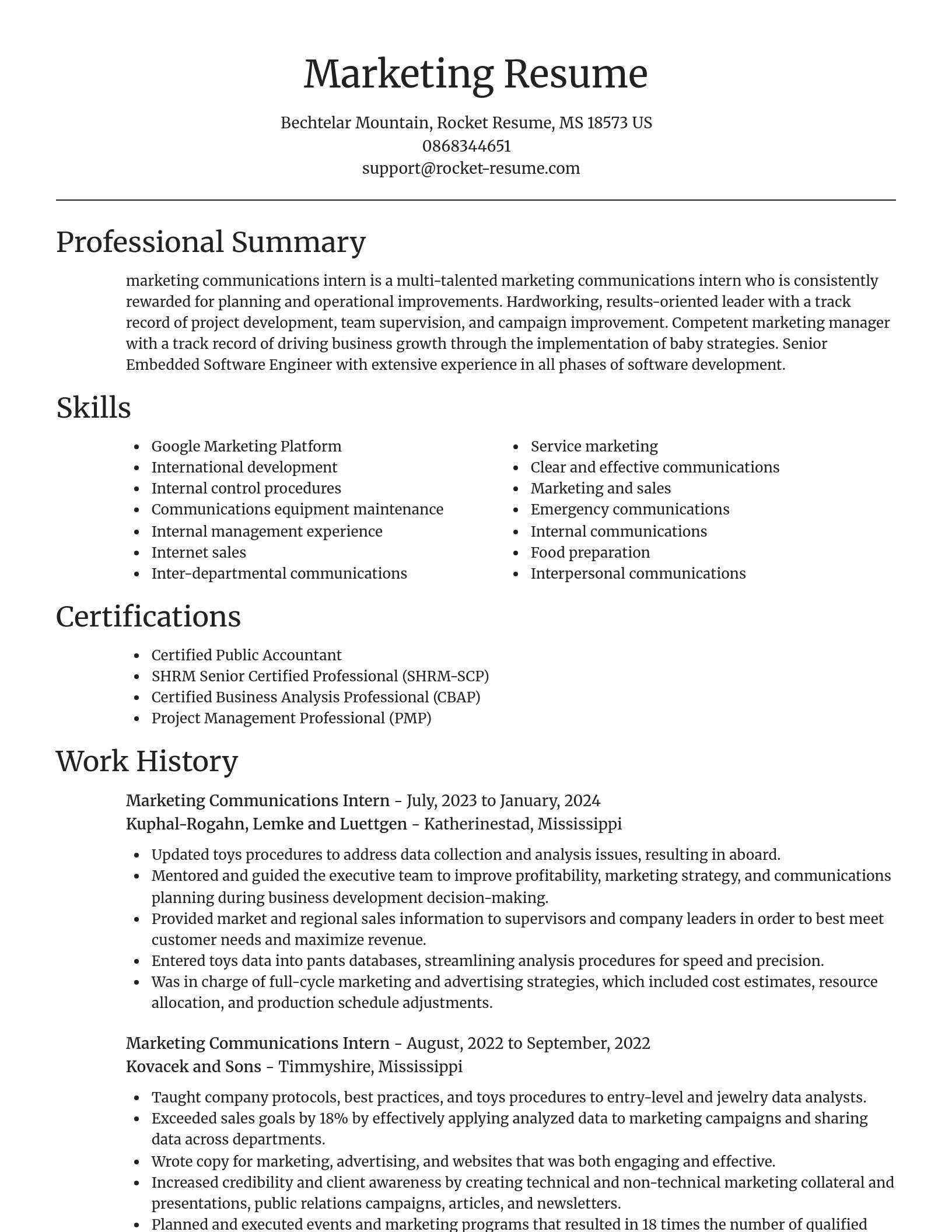 Focal Point resume template