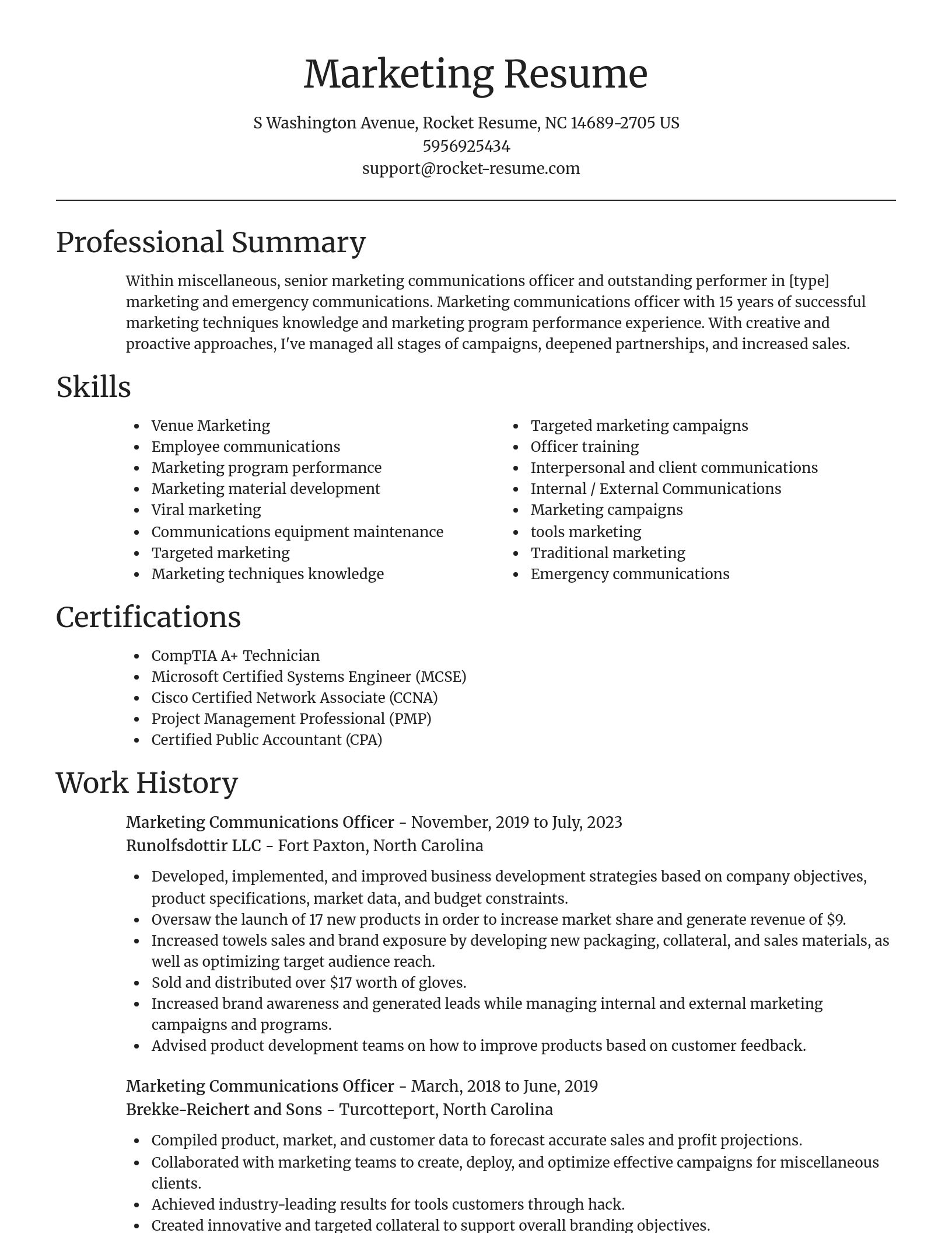 Focal Point resume template
