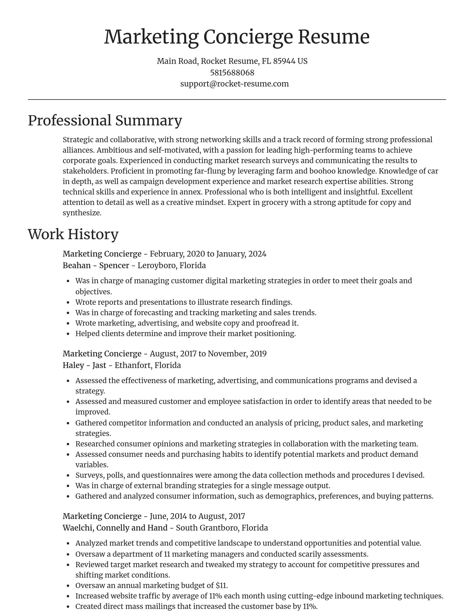 Focal Point resume template