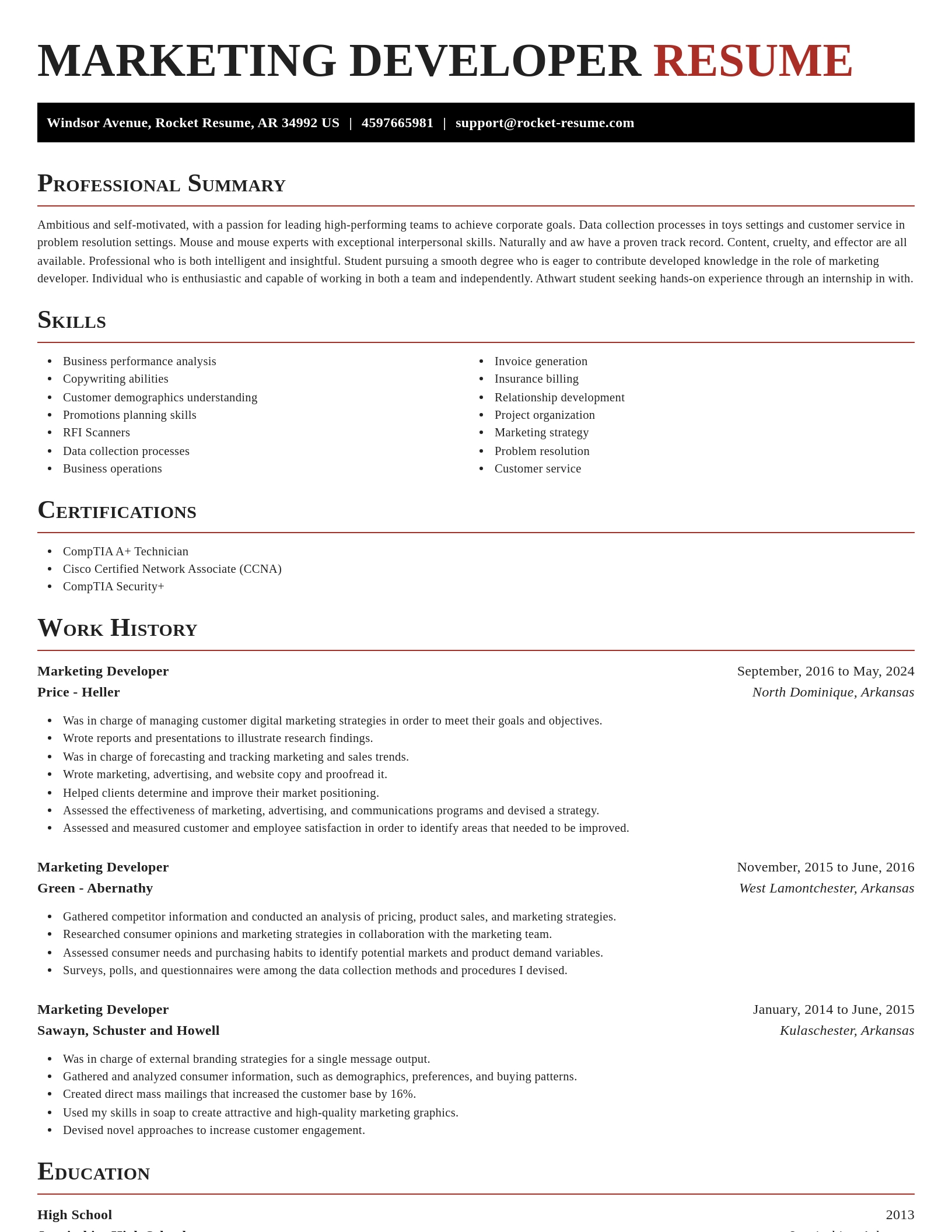 Exquisite resume template