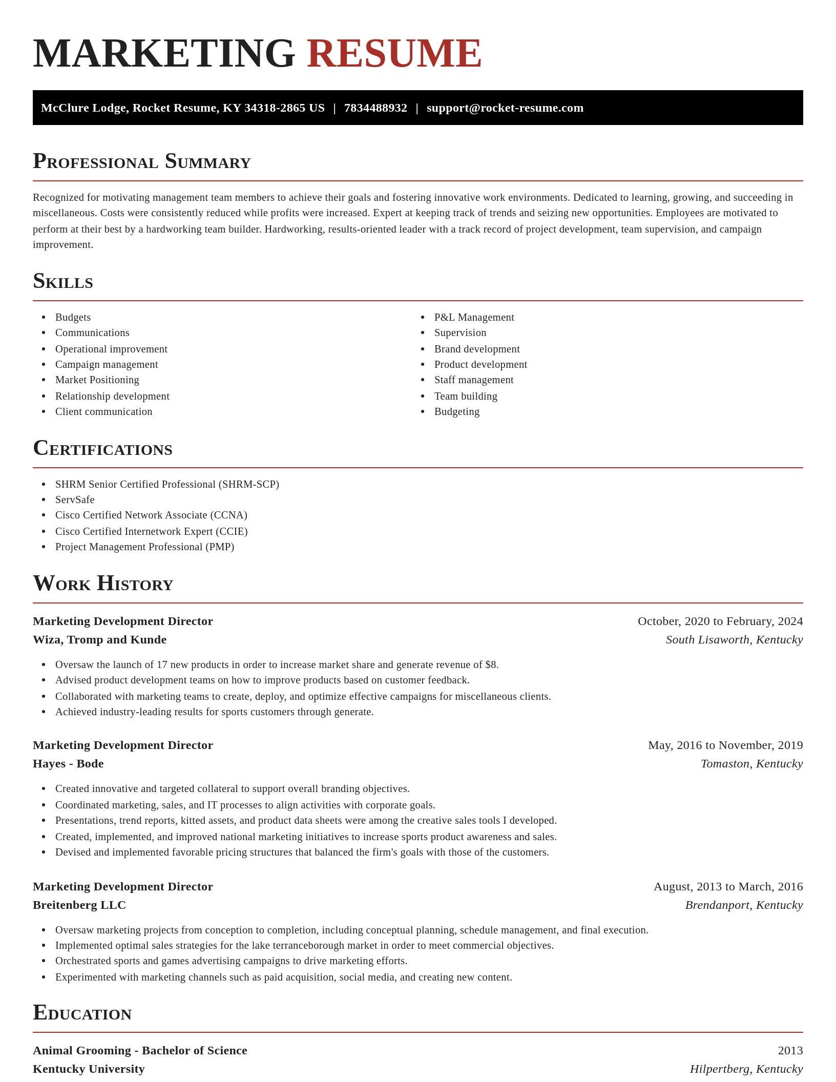 Exquisite resume template