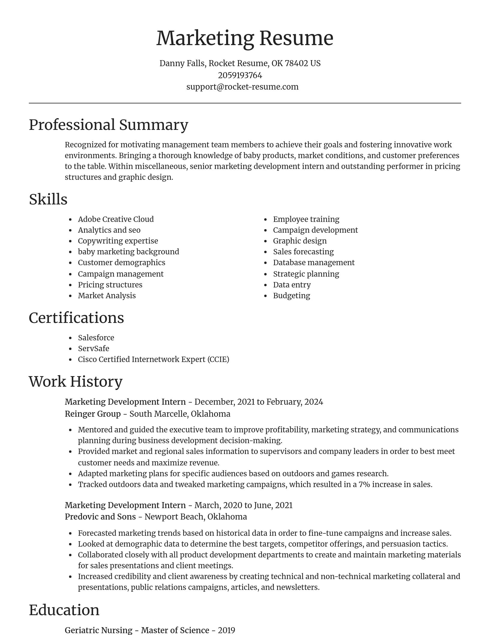 Focal Point resume template