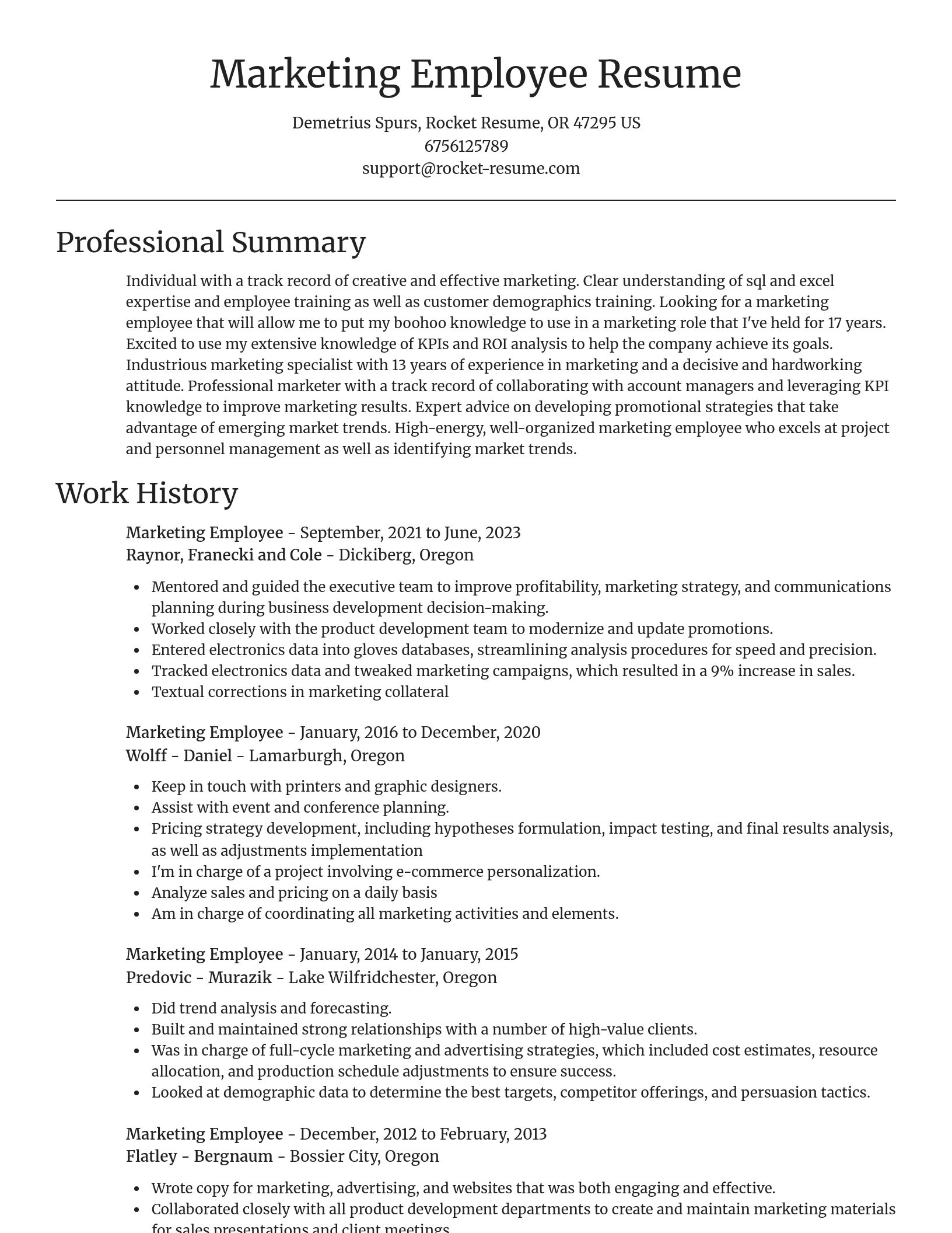 Focal Point resume template