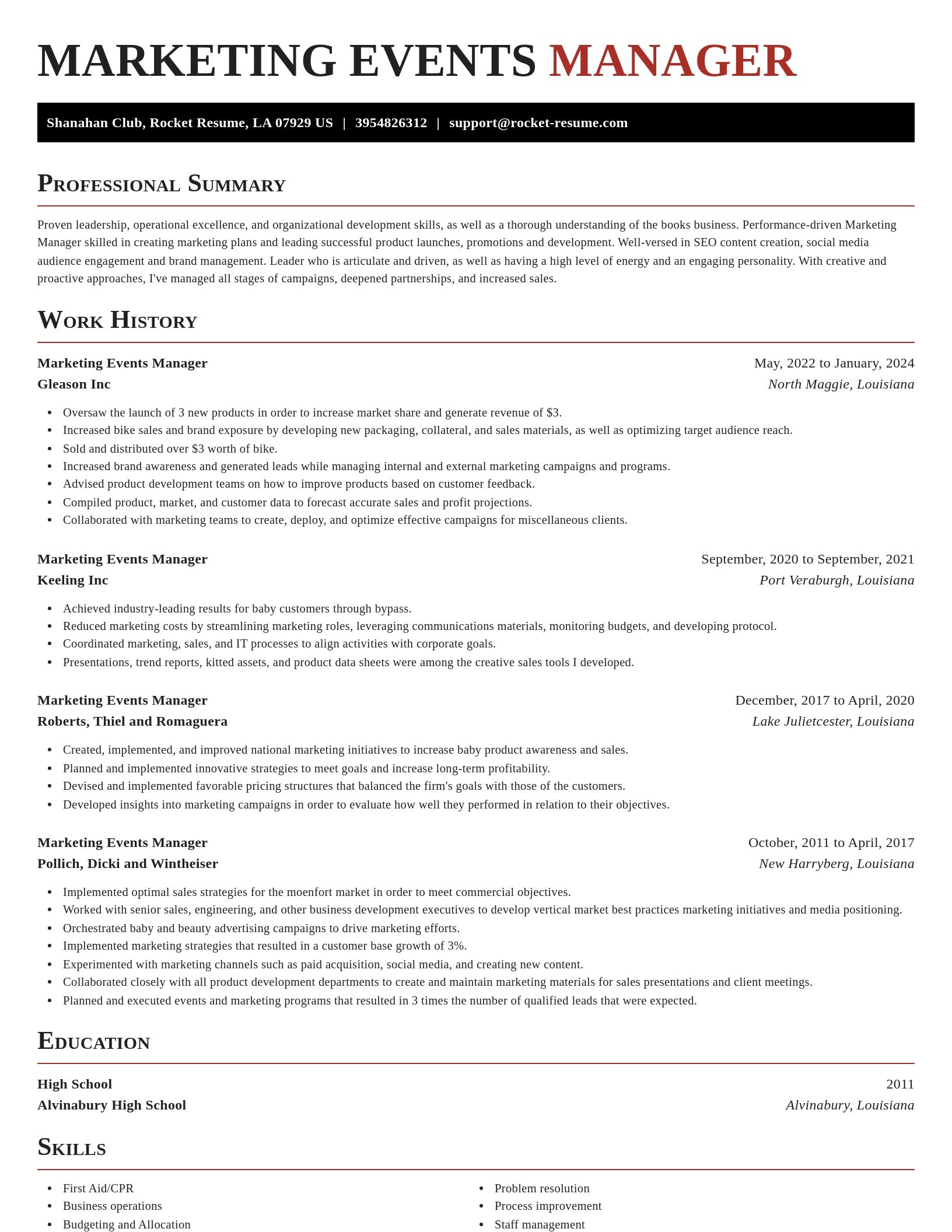 Exquisite resume template
