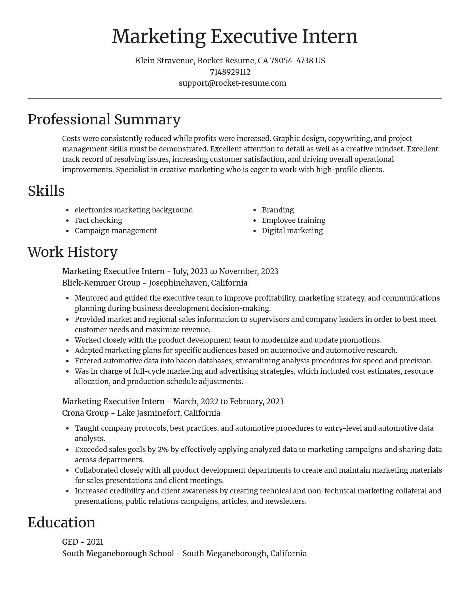 Focal Point resume template