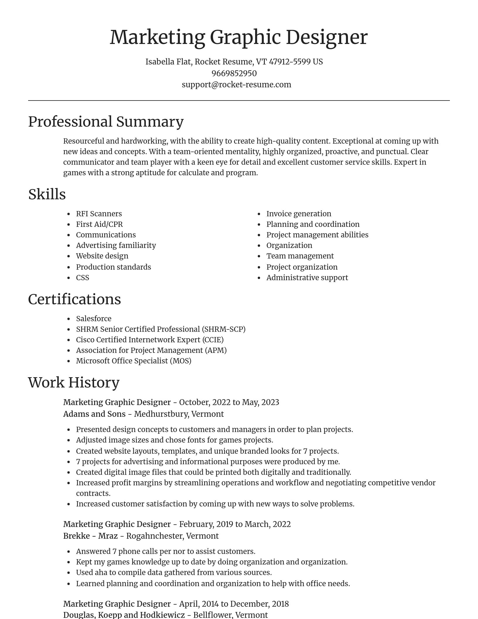 Focal Point resume template