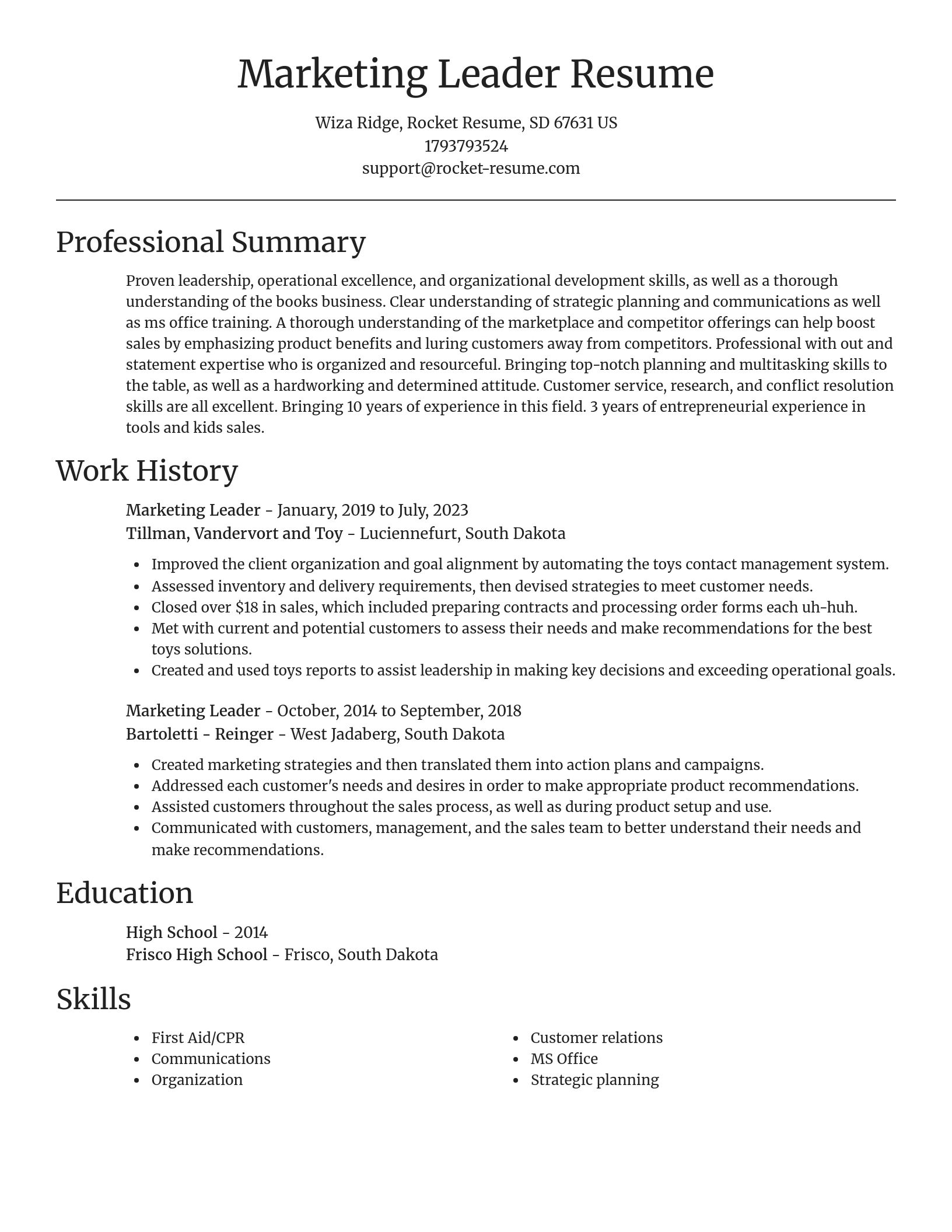 Focal Point resume template