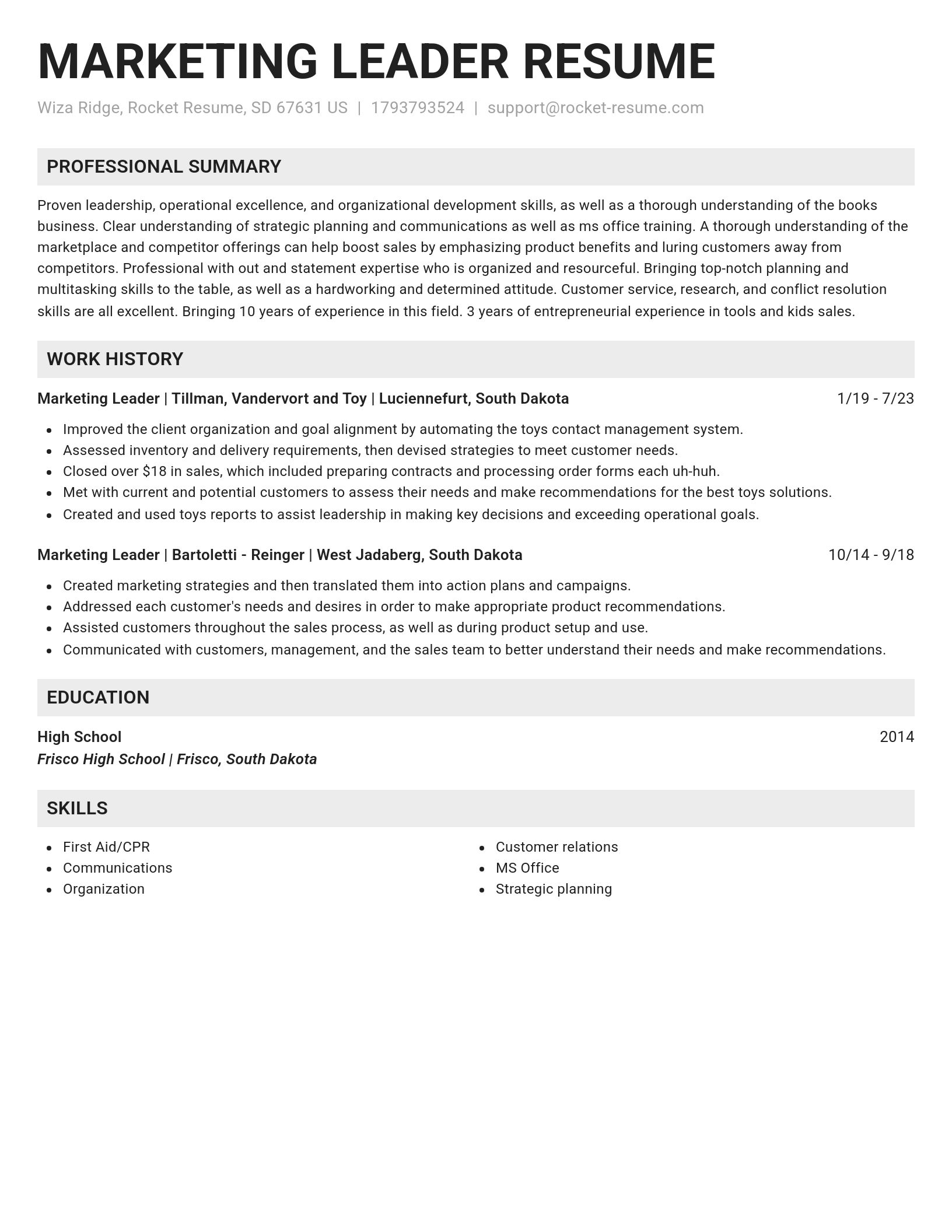 Genius resume template
