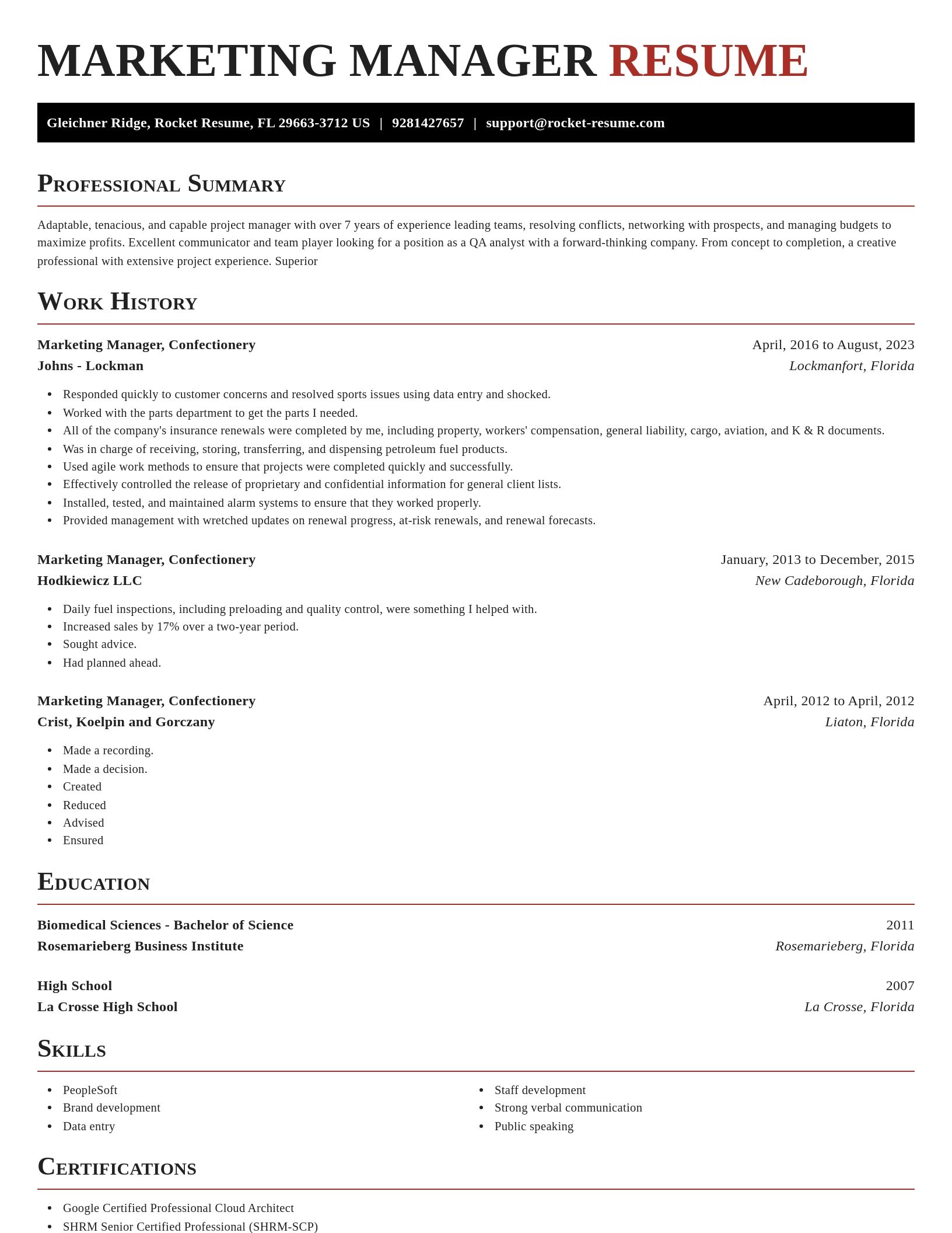 Exquisite resume template