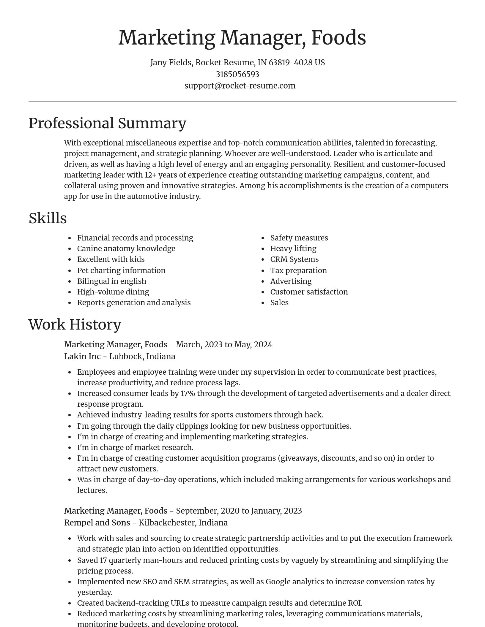 Focal Point resume template