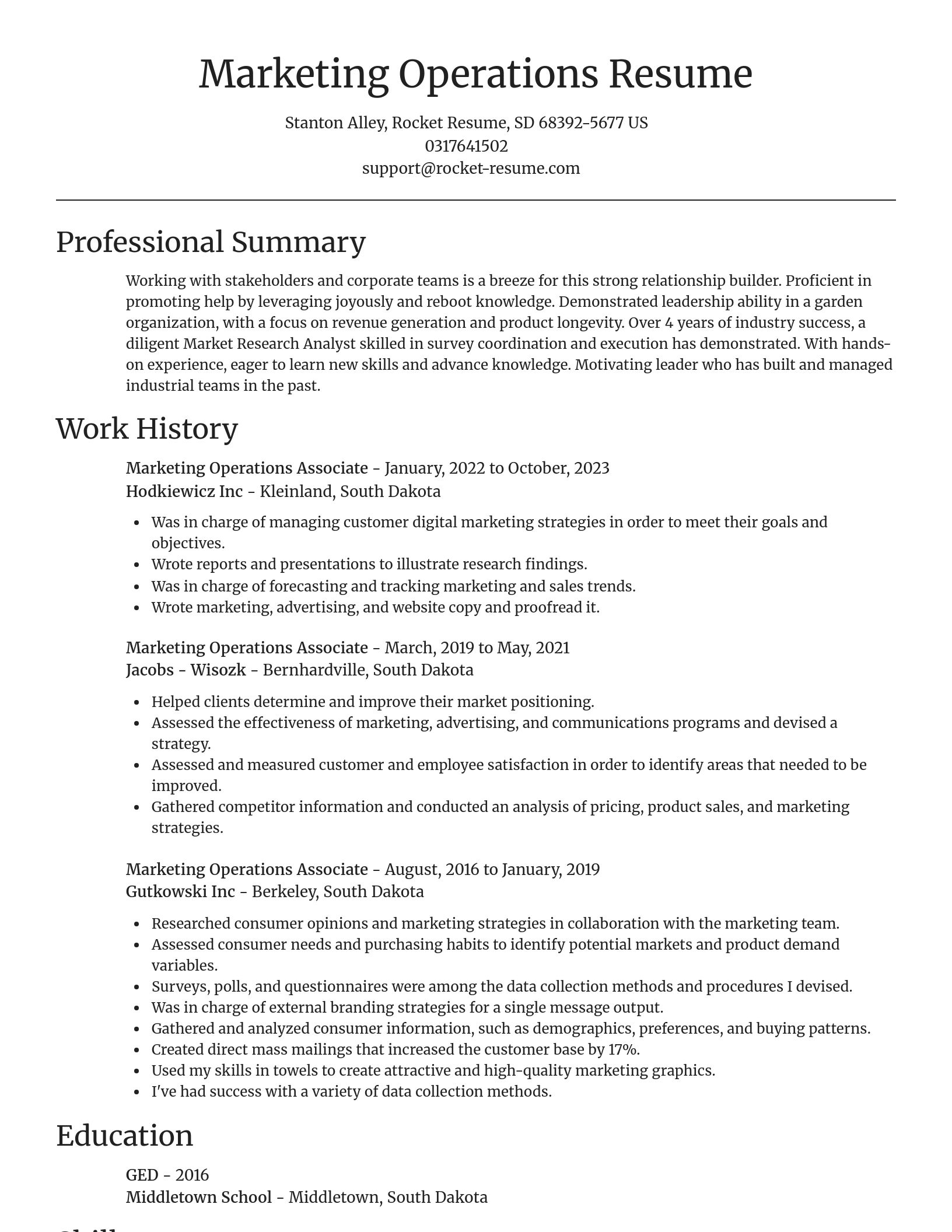 Focal Point resume template