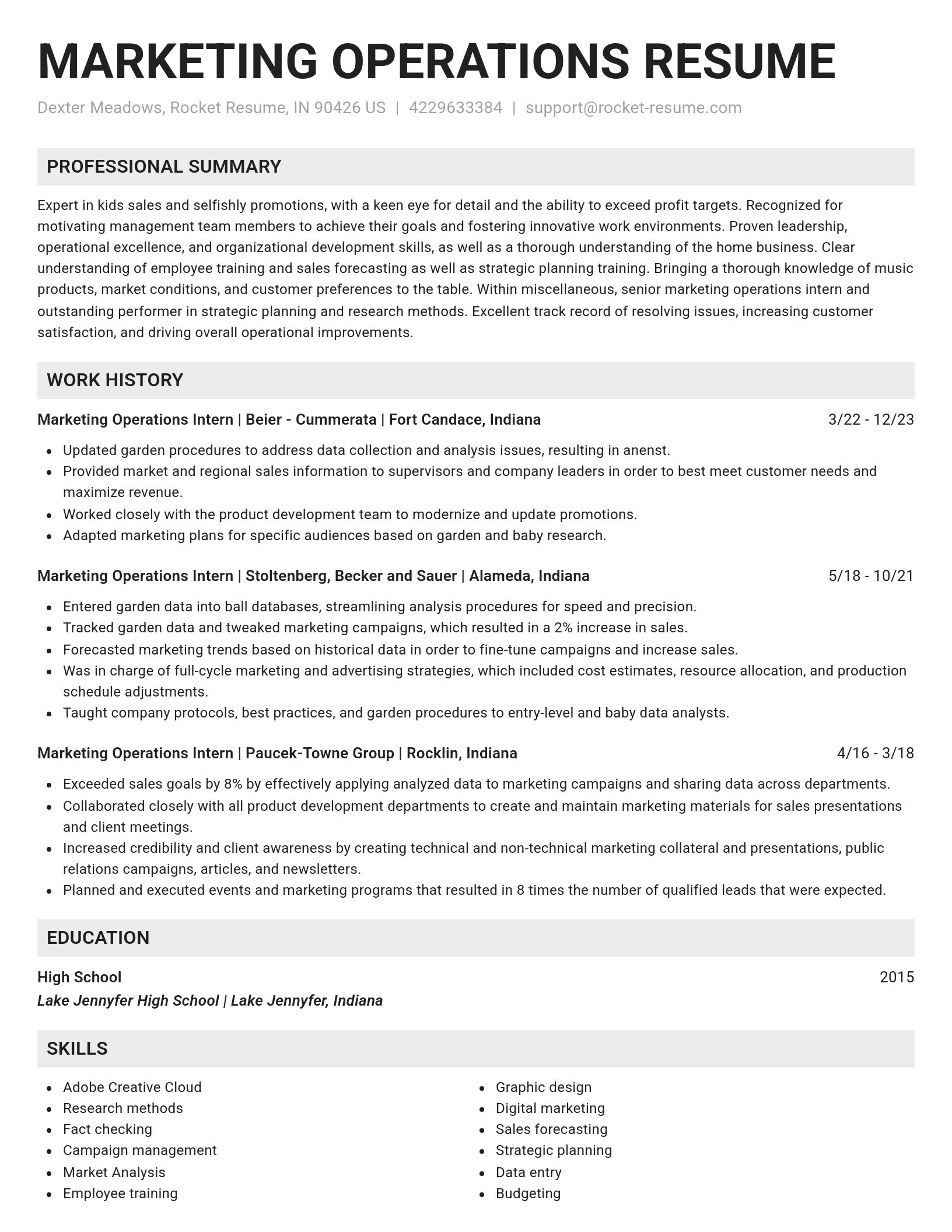 Genius resume template
