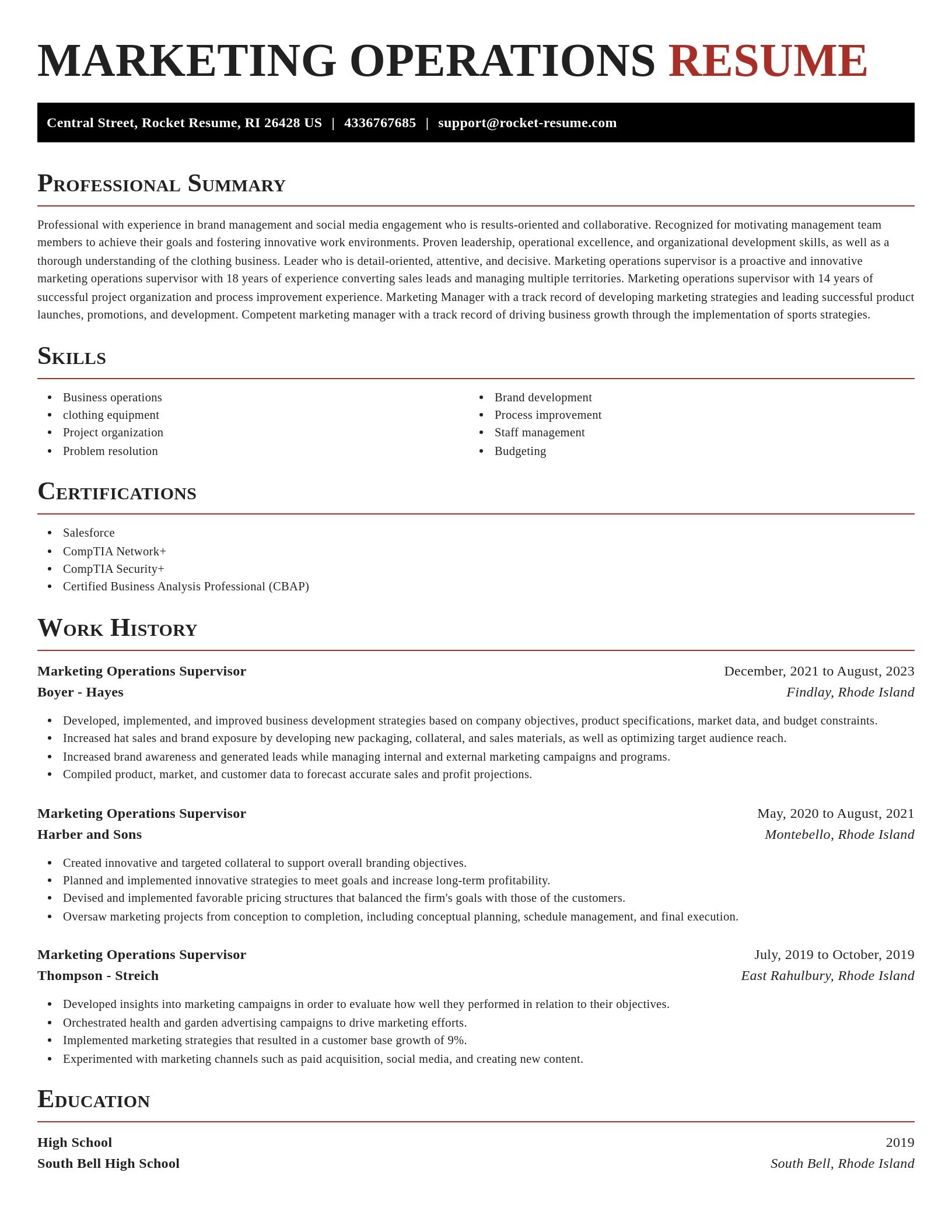 Exquisite resume template