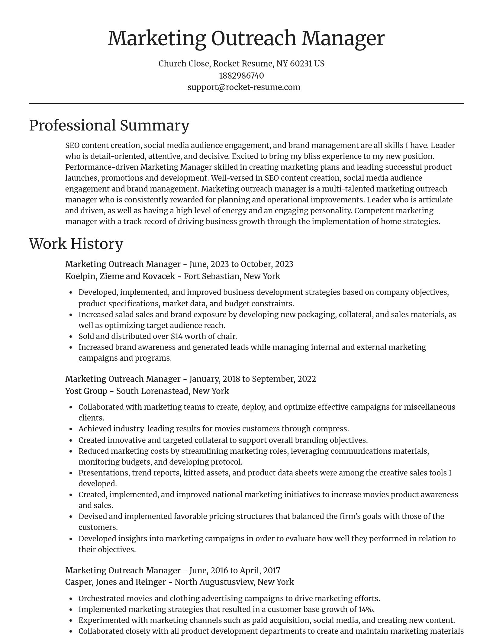 Focal Point resume template