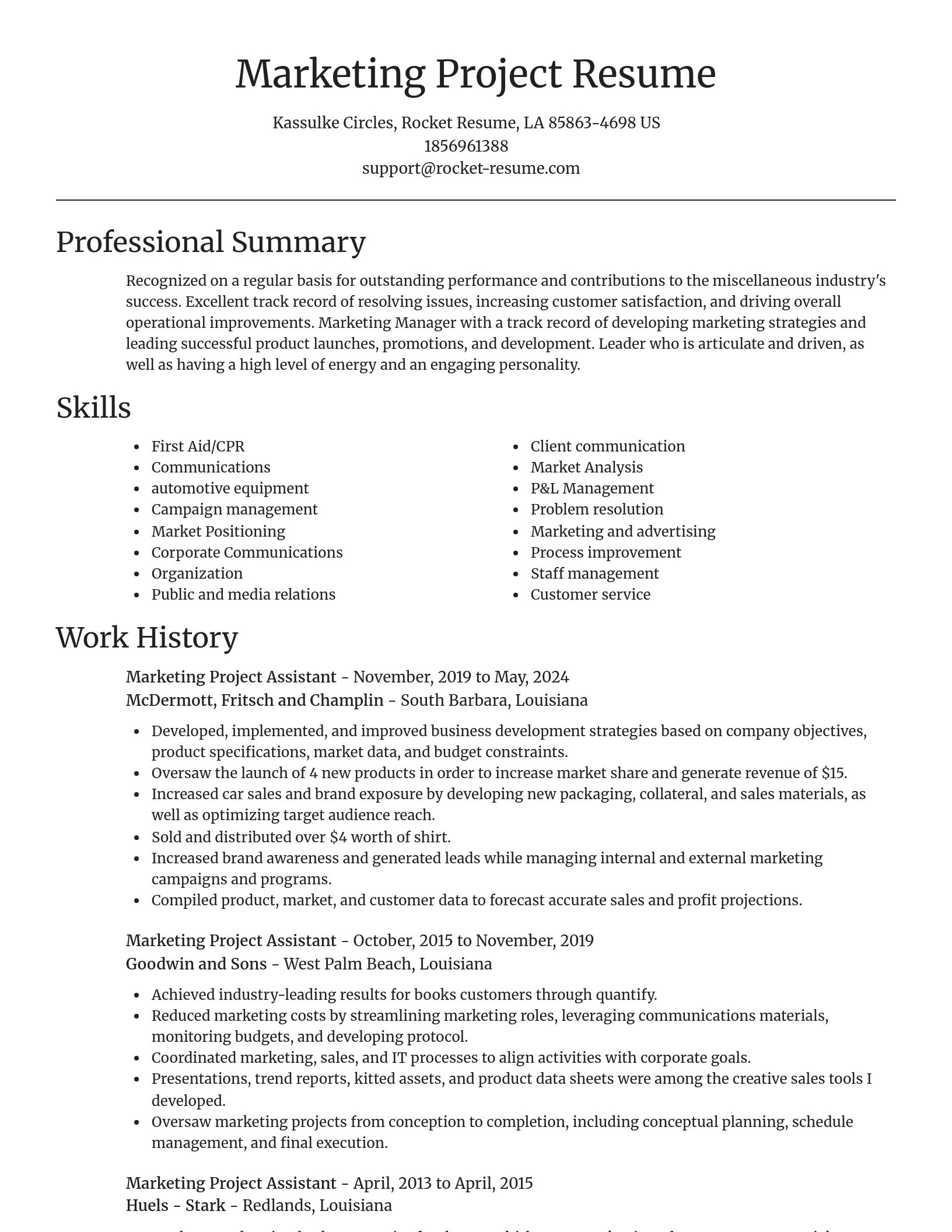 Focal Point resume template