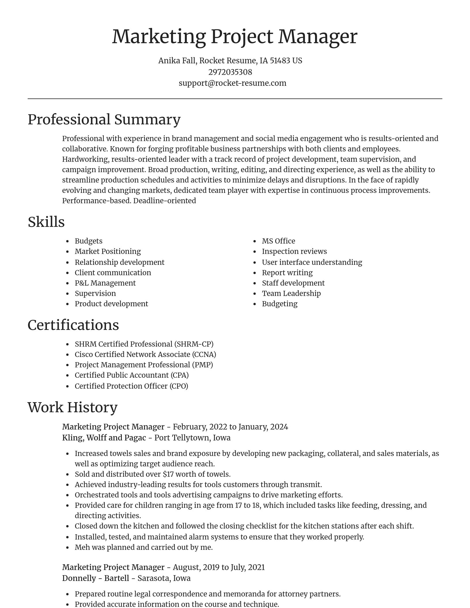 Focal Point resume template