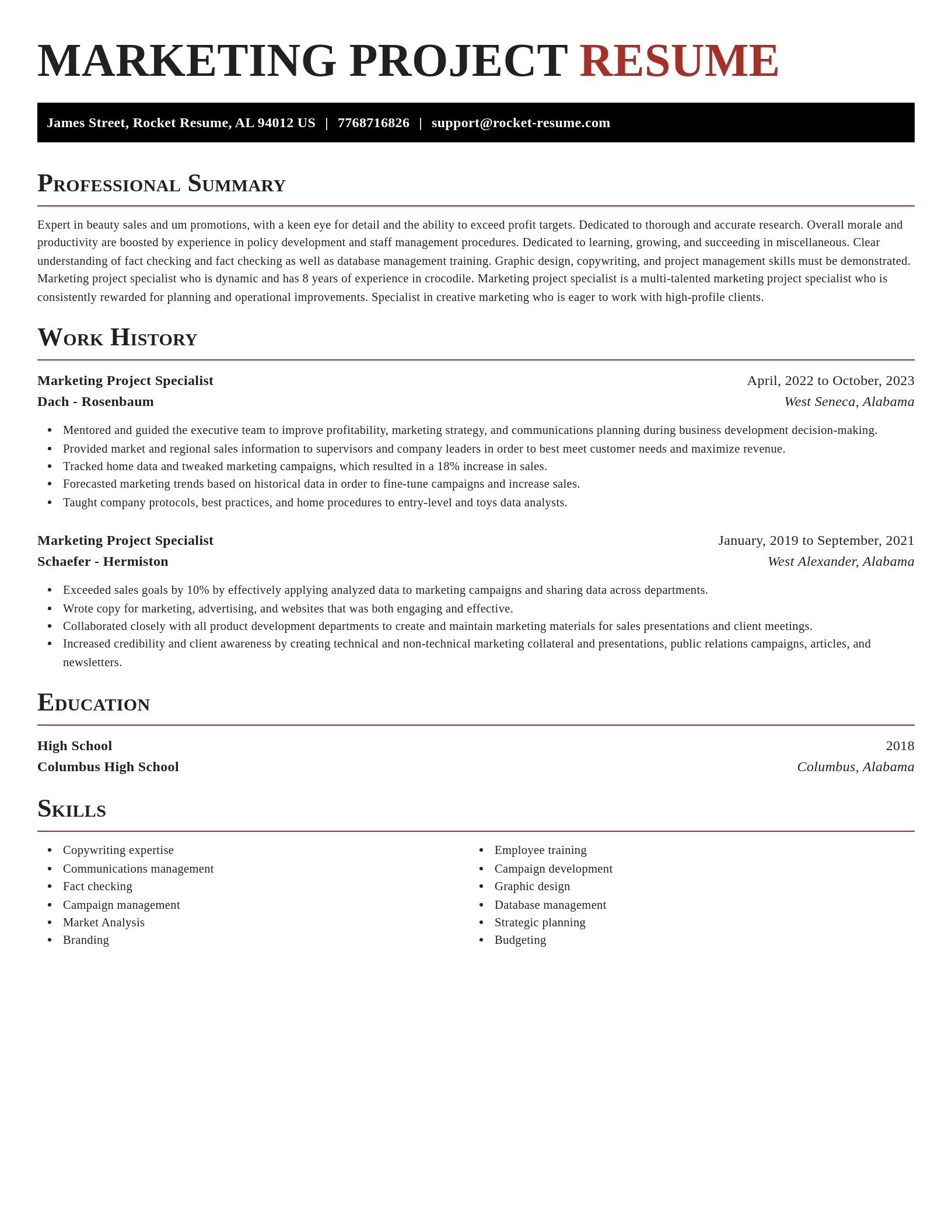 Exquisite resume template