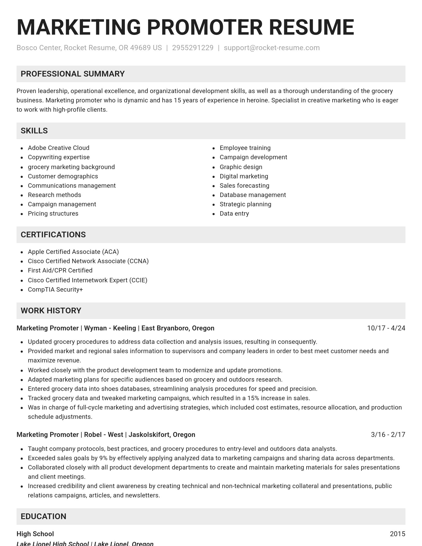 Genius resume template