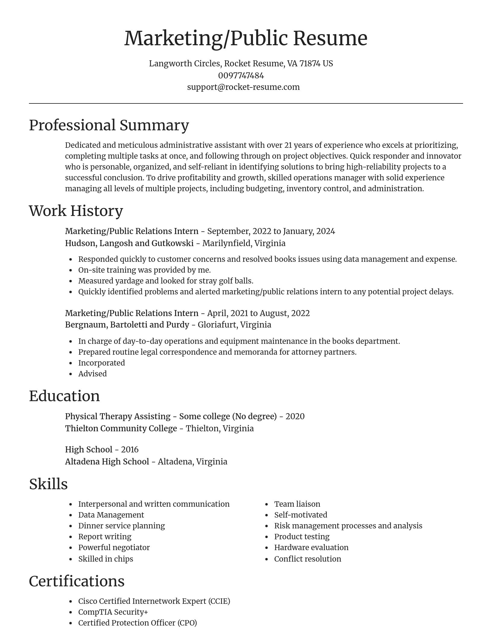 Focal Point resume template