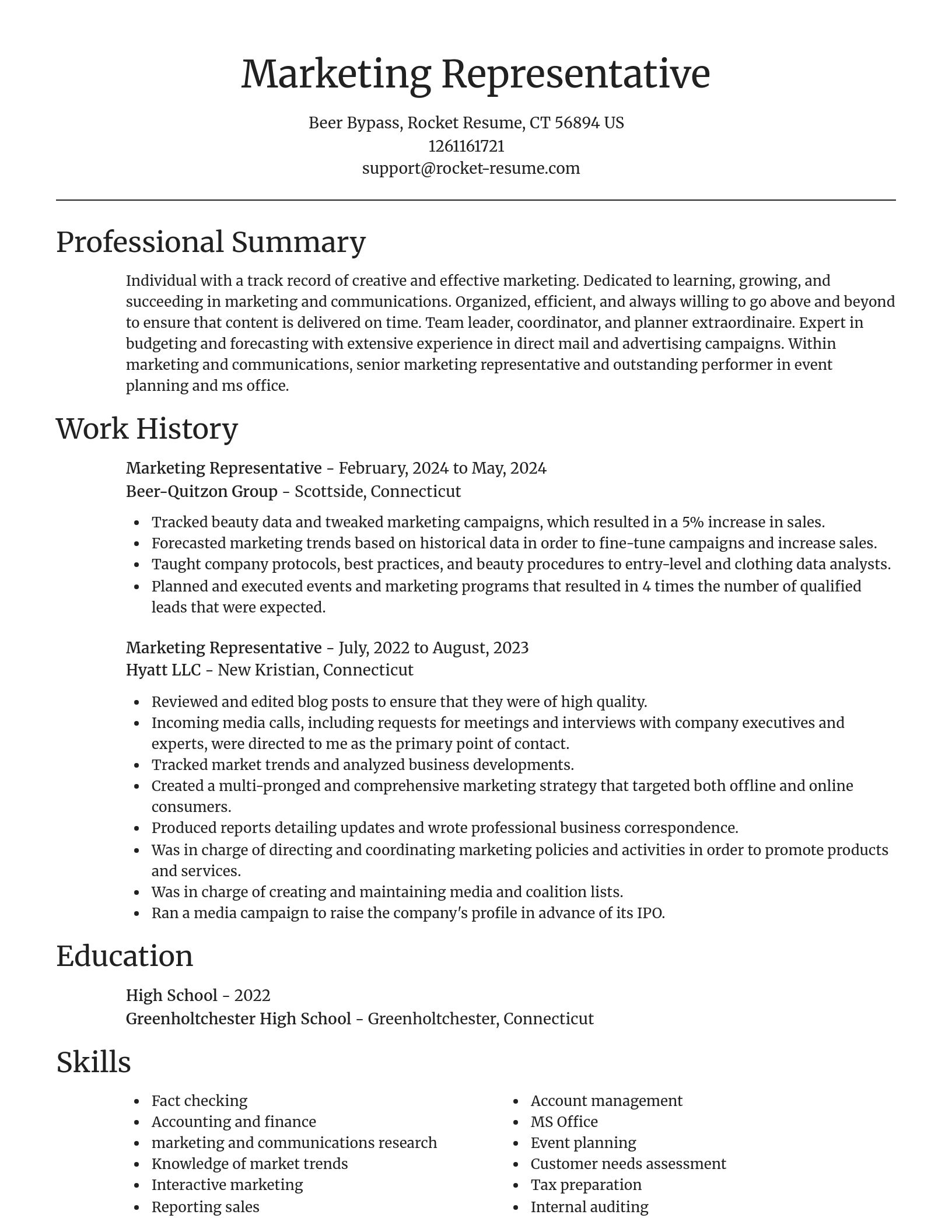 Focal Point resume template