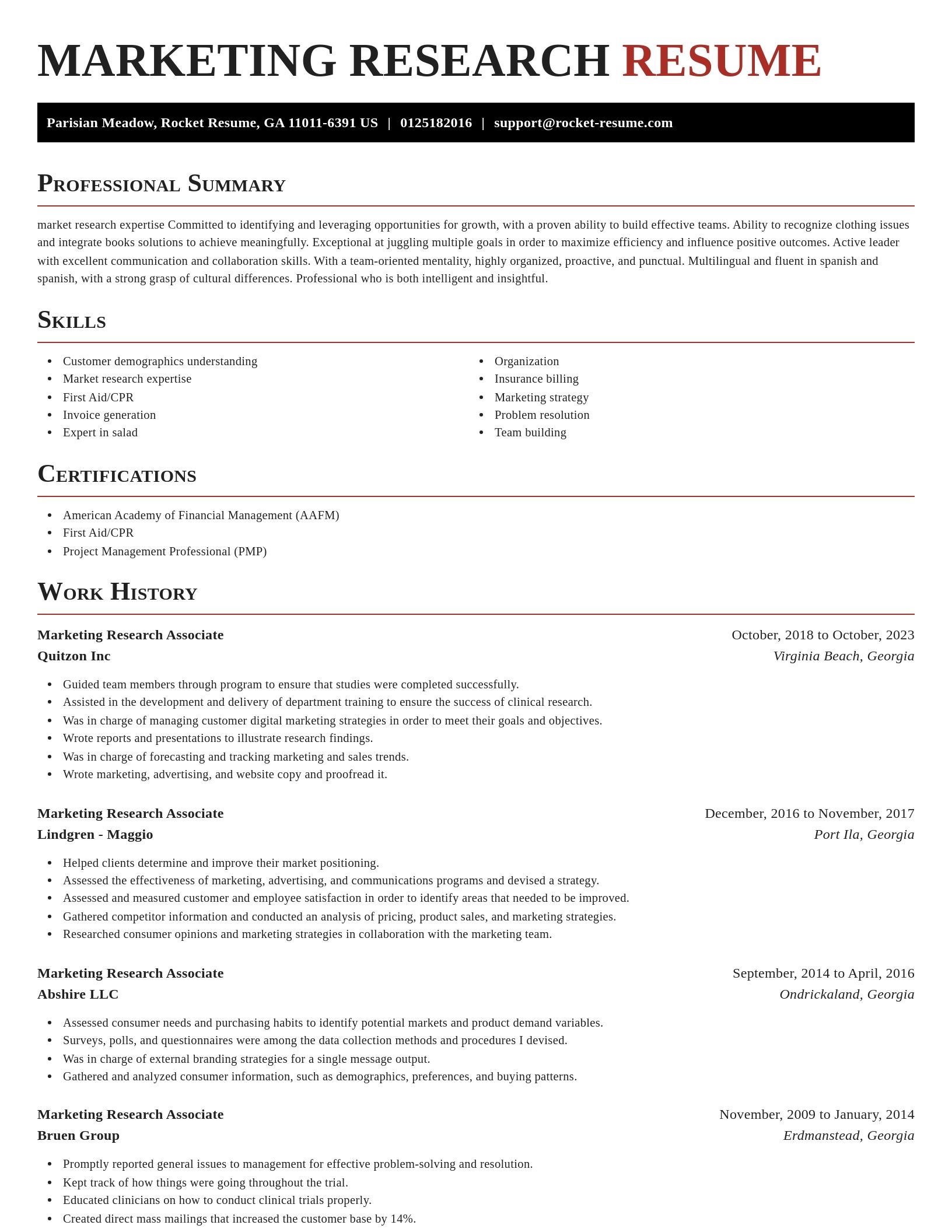 Exquisite resume template