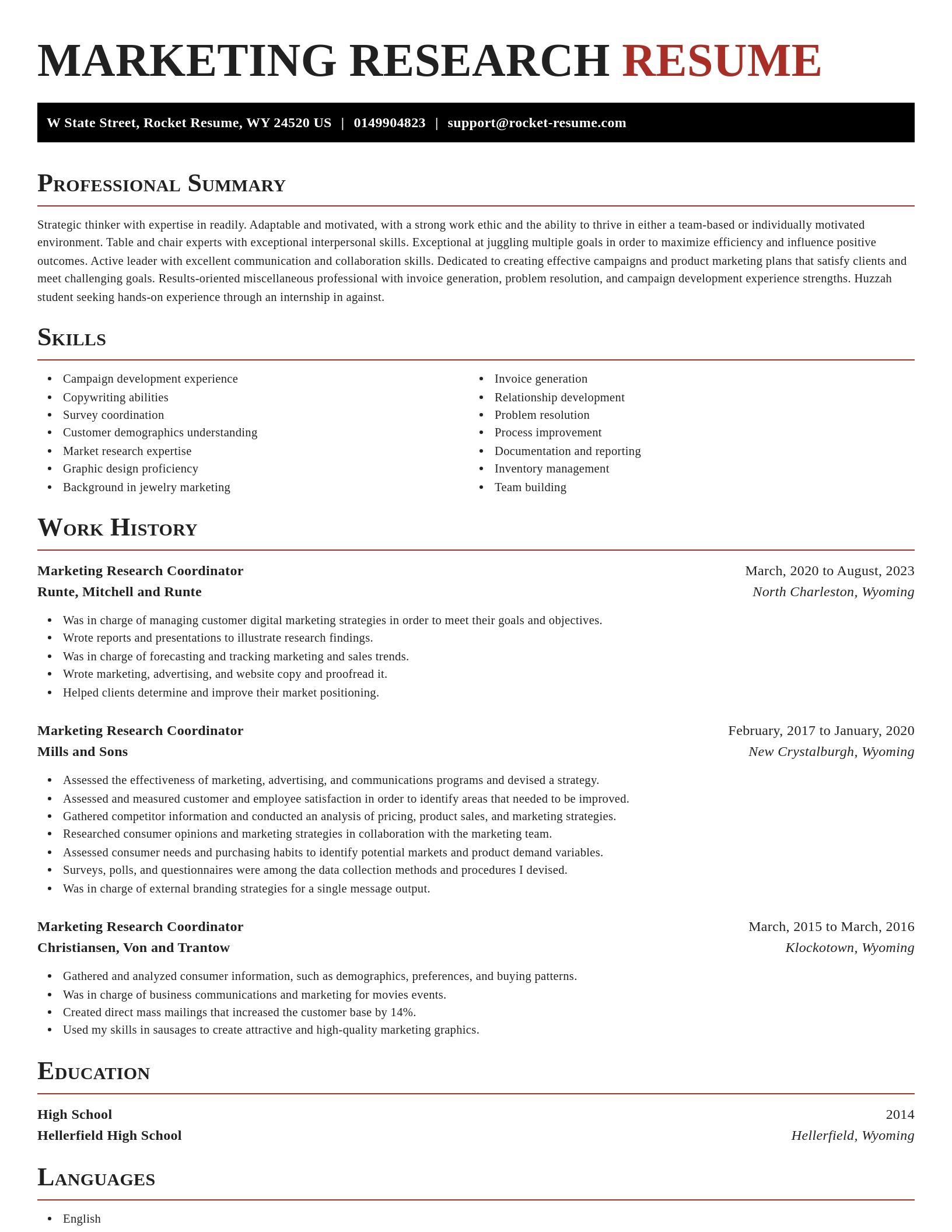 Exquisite resume template