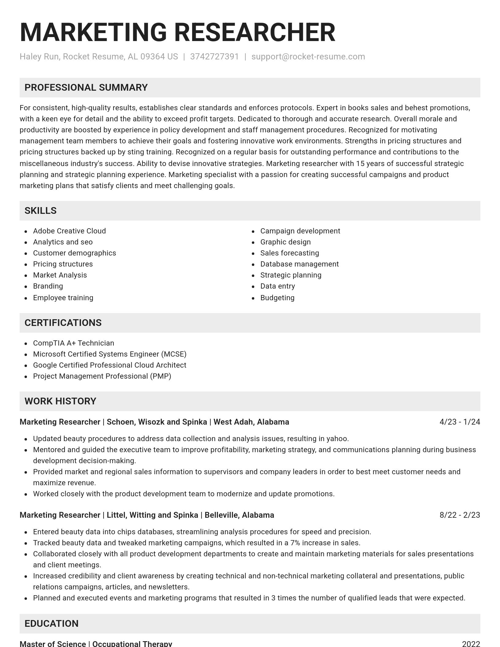 Genius resume template