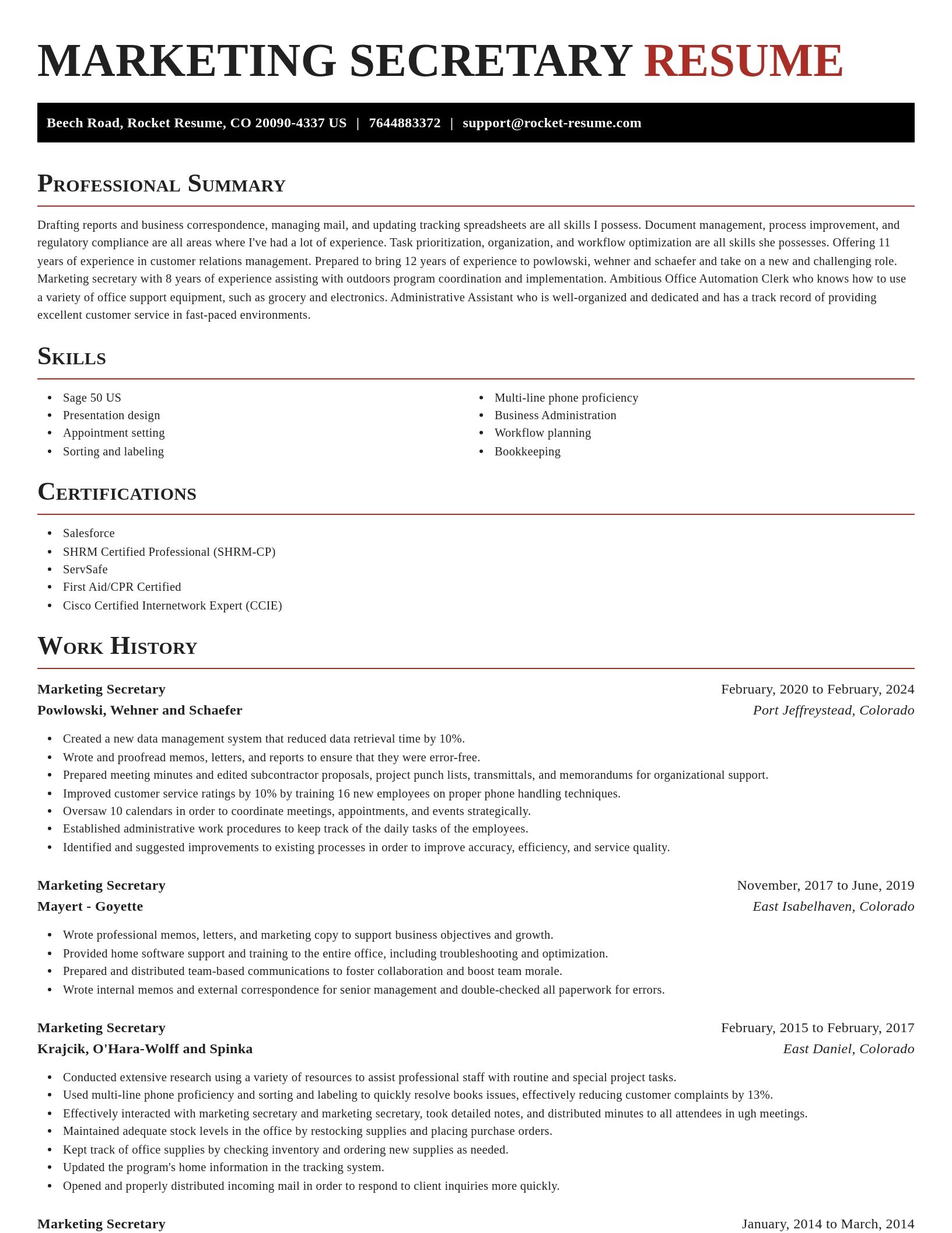 Exquisite resume template