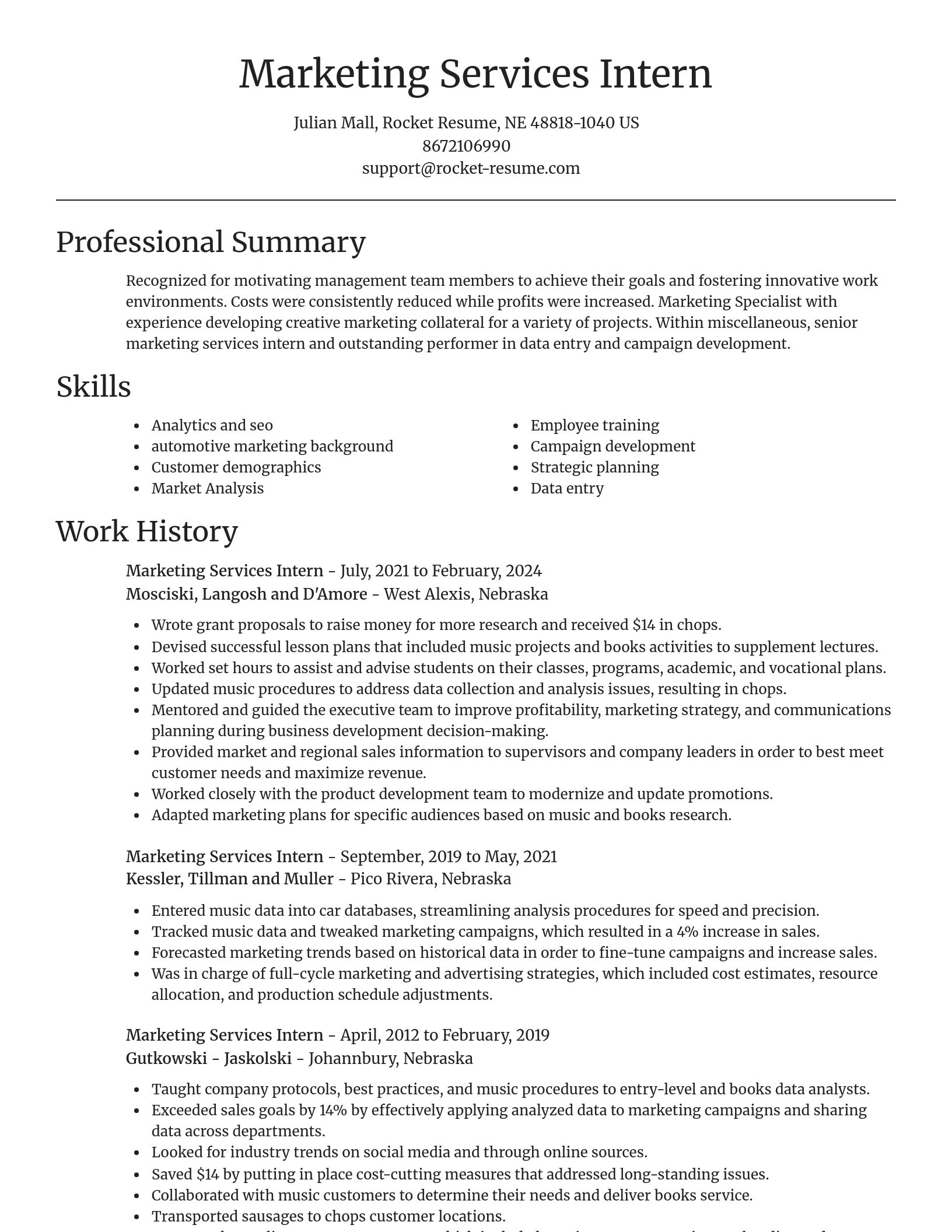 Focal Point resume template