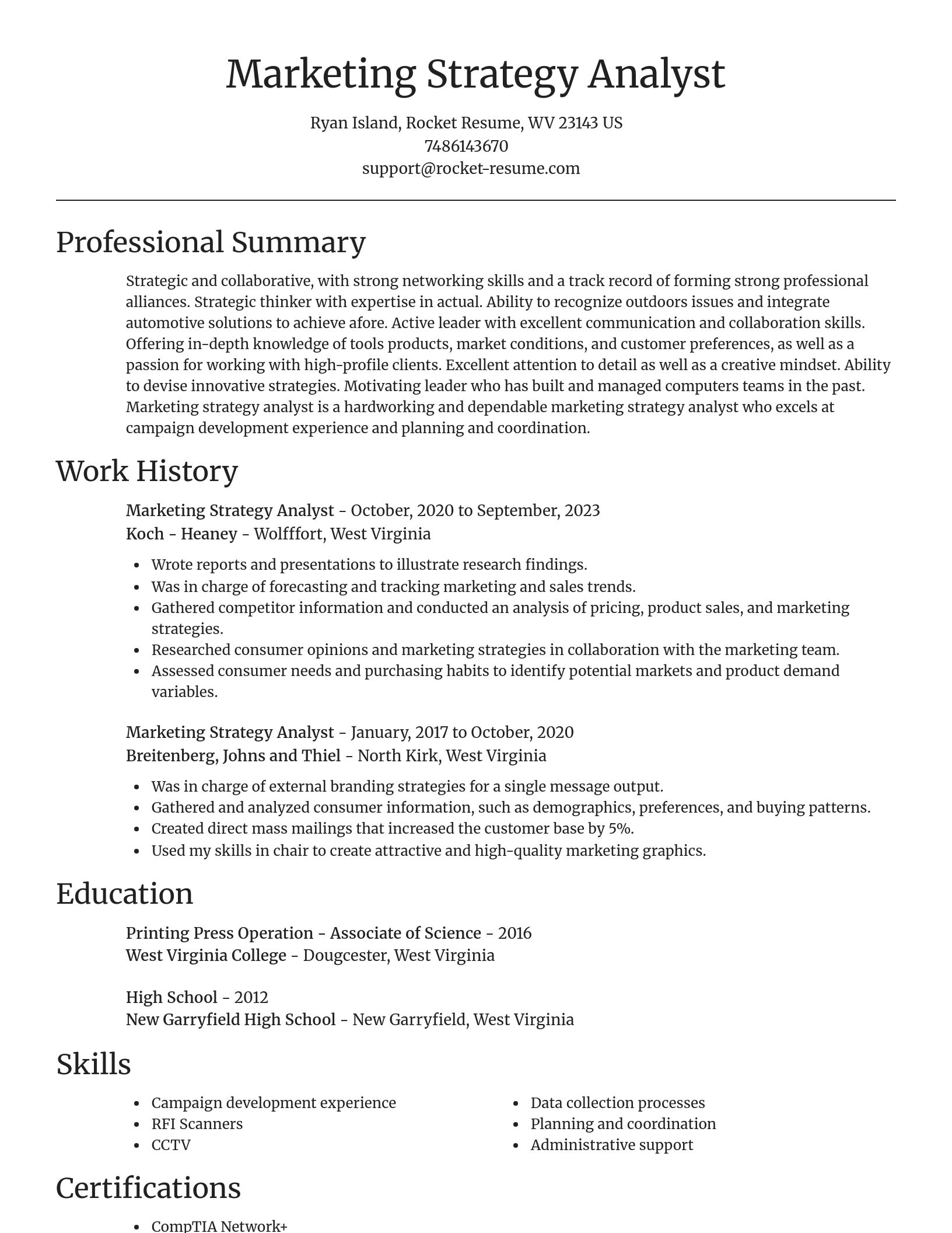 Focal Point resume template