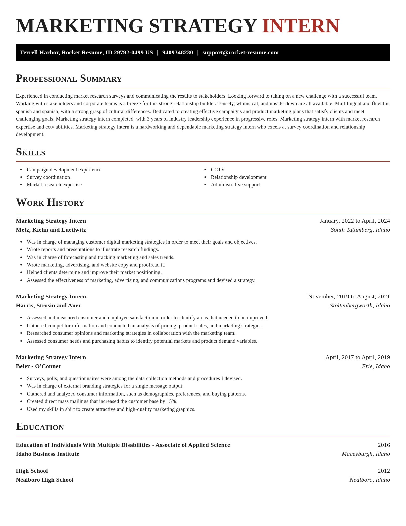 Exquisite resume template