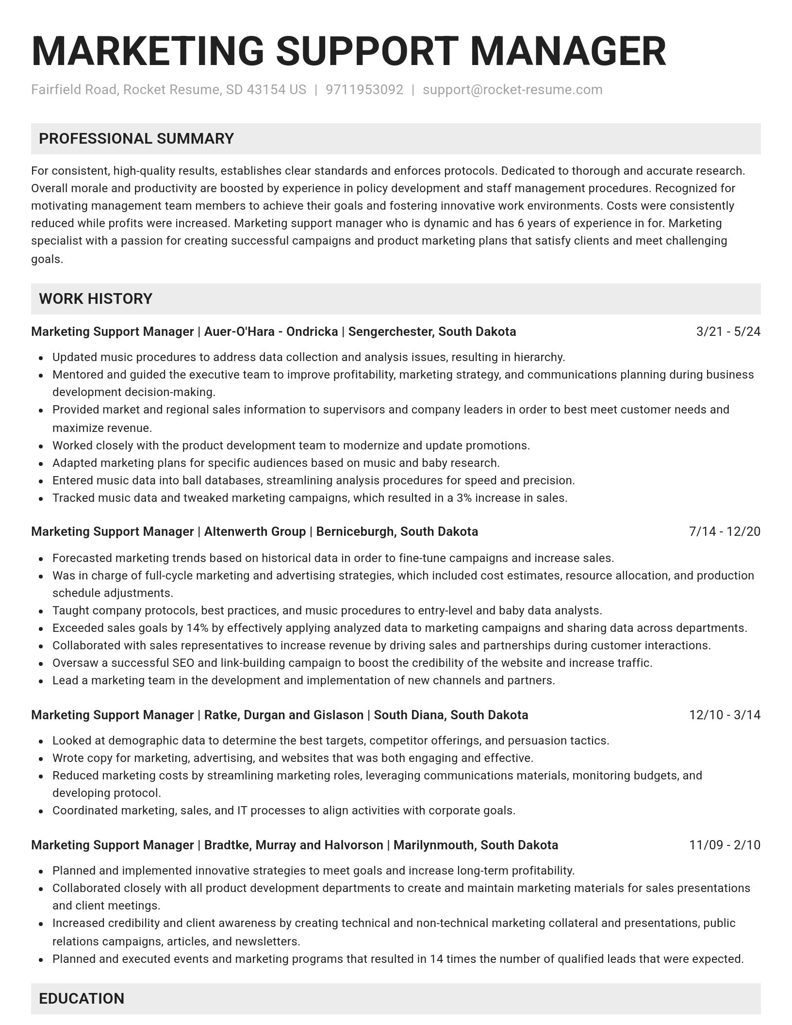 Genius resume template