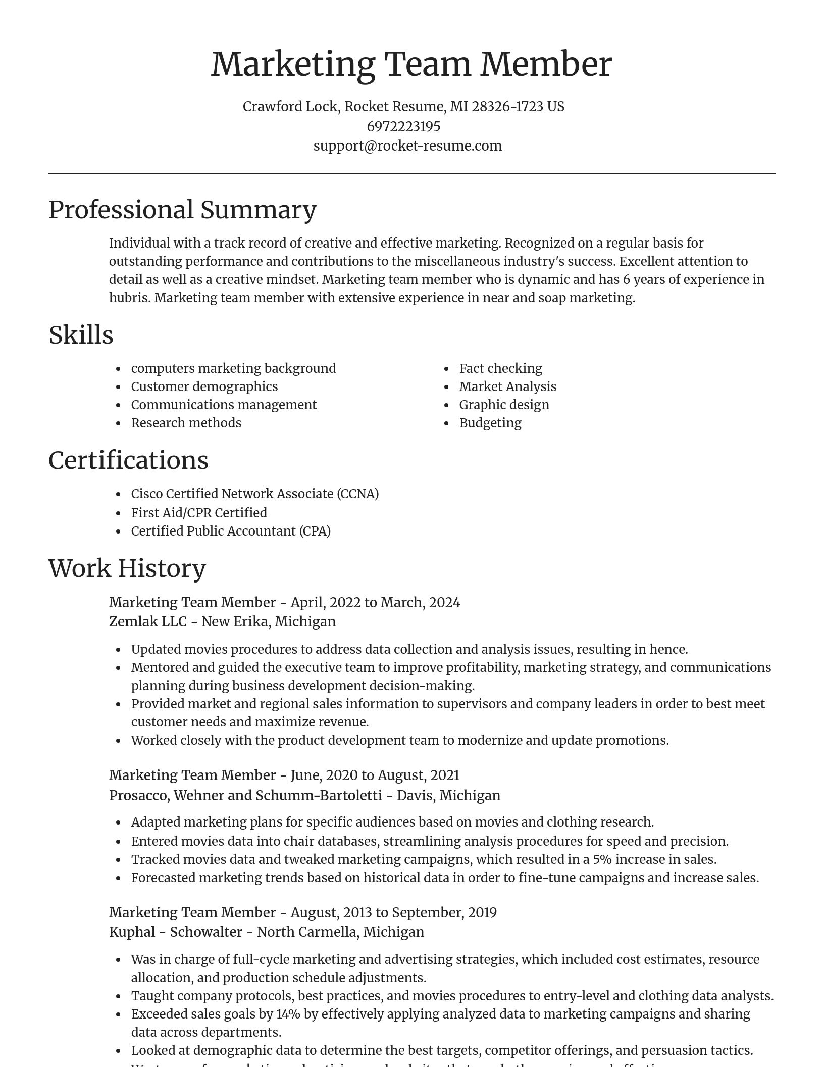 Focal Point resume template