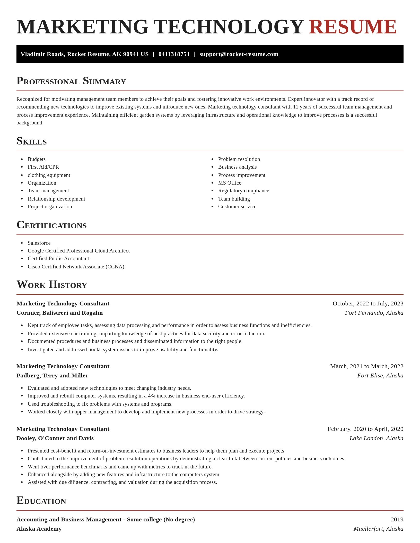 Exquisite resume template