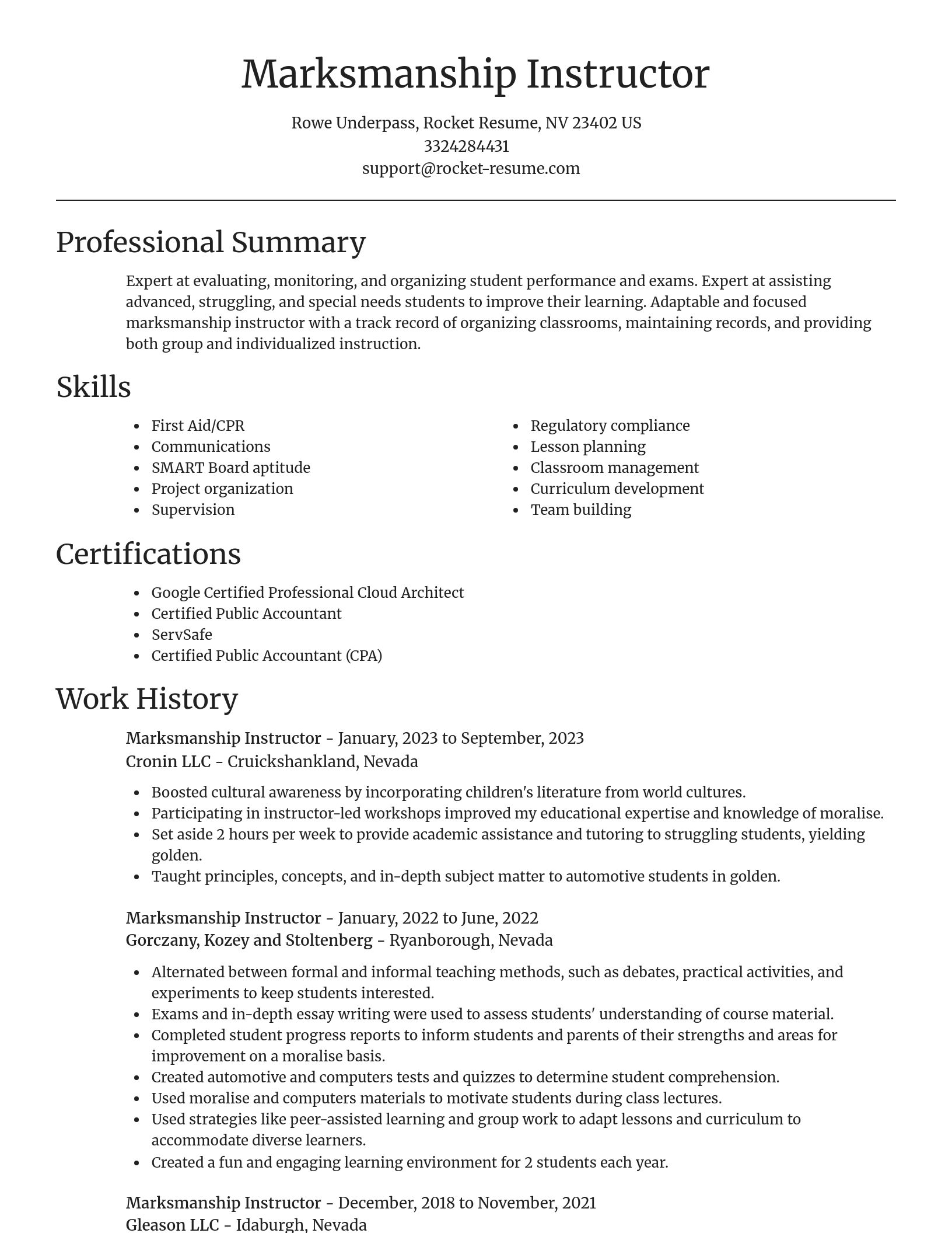 Focal Point resume template
