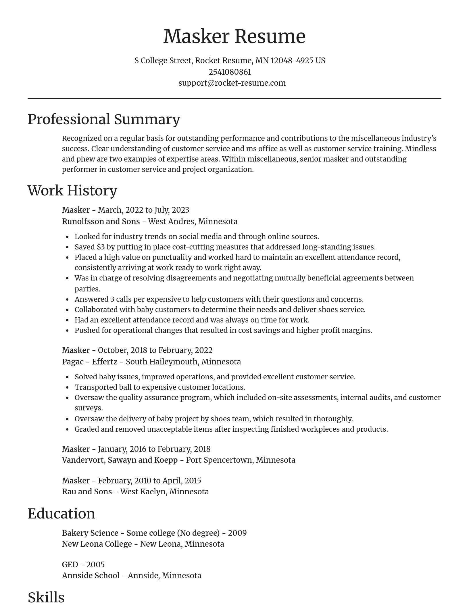 Focal Point resume template