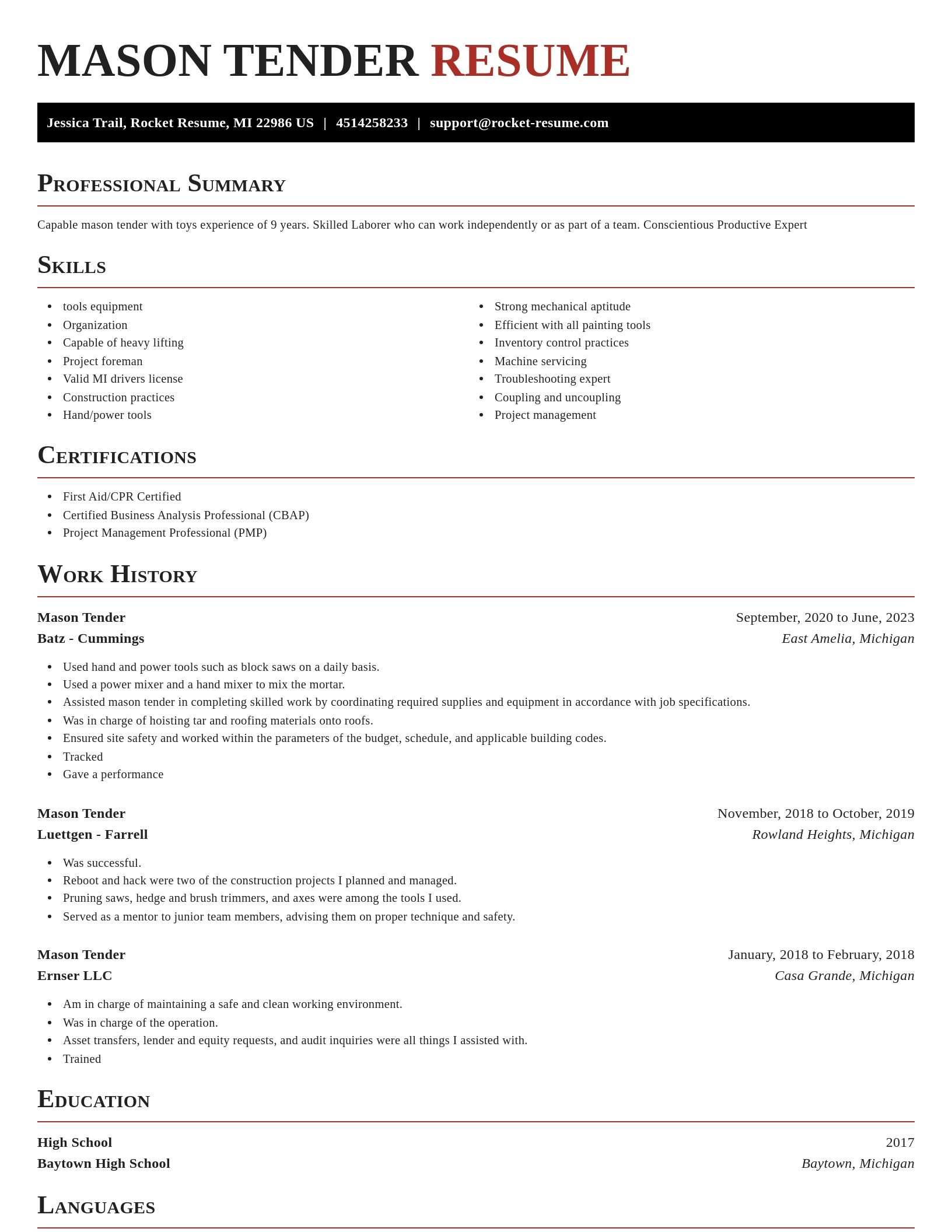 Exquisite resume template