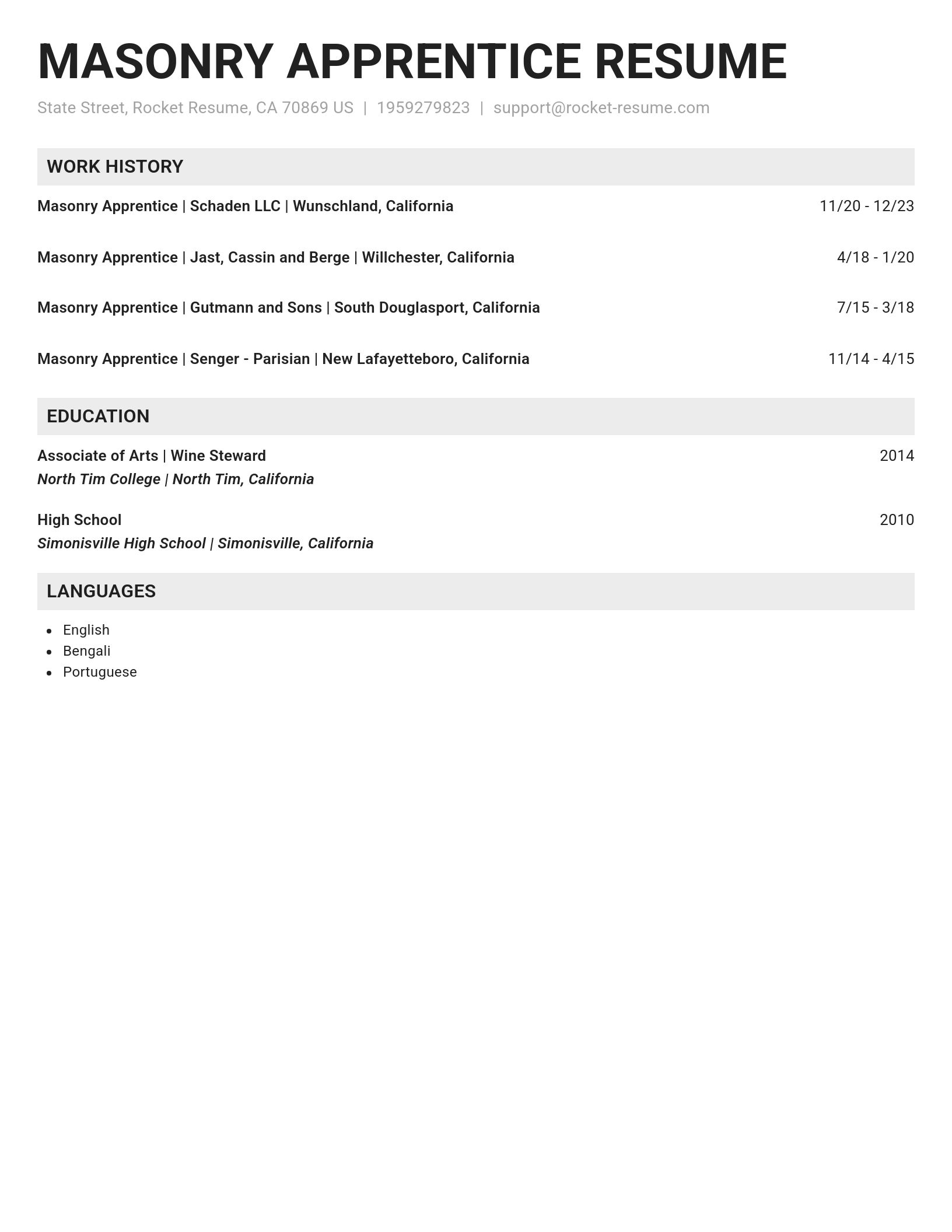 Genius resume template