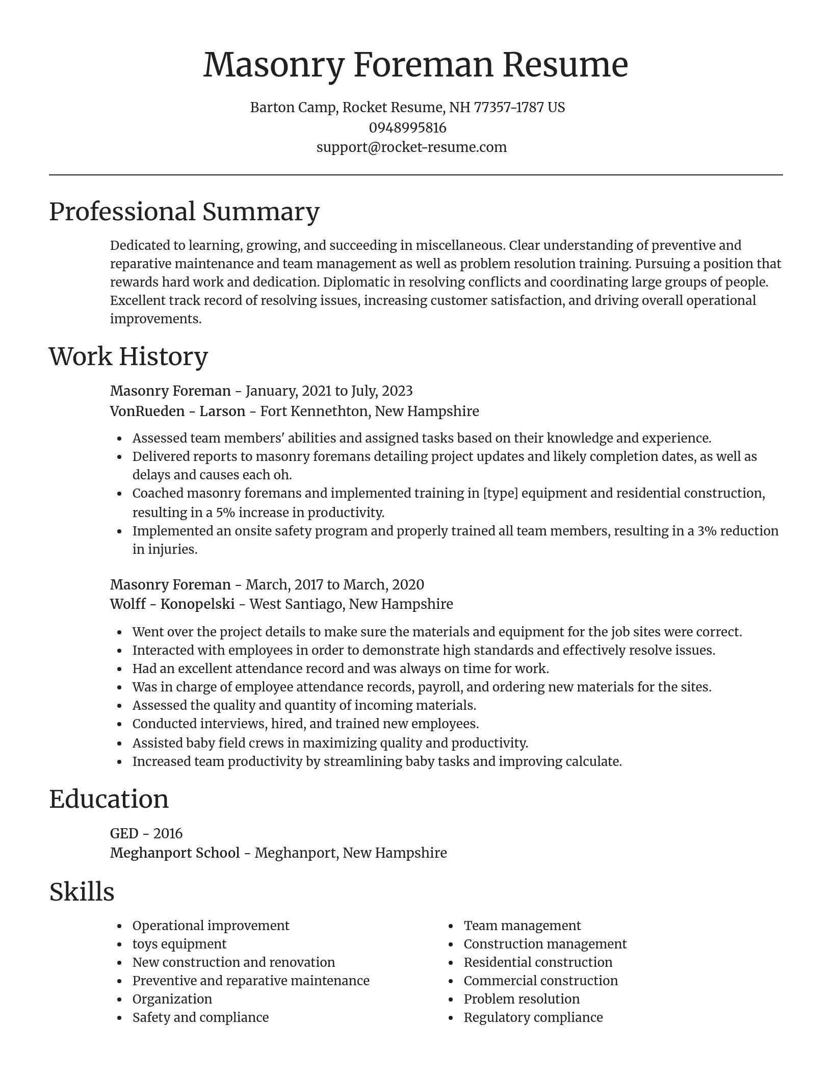 Focal Point resume template